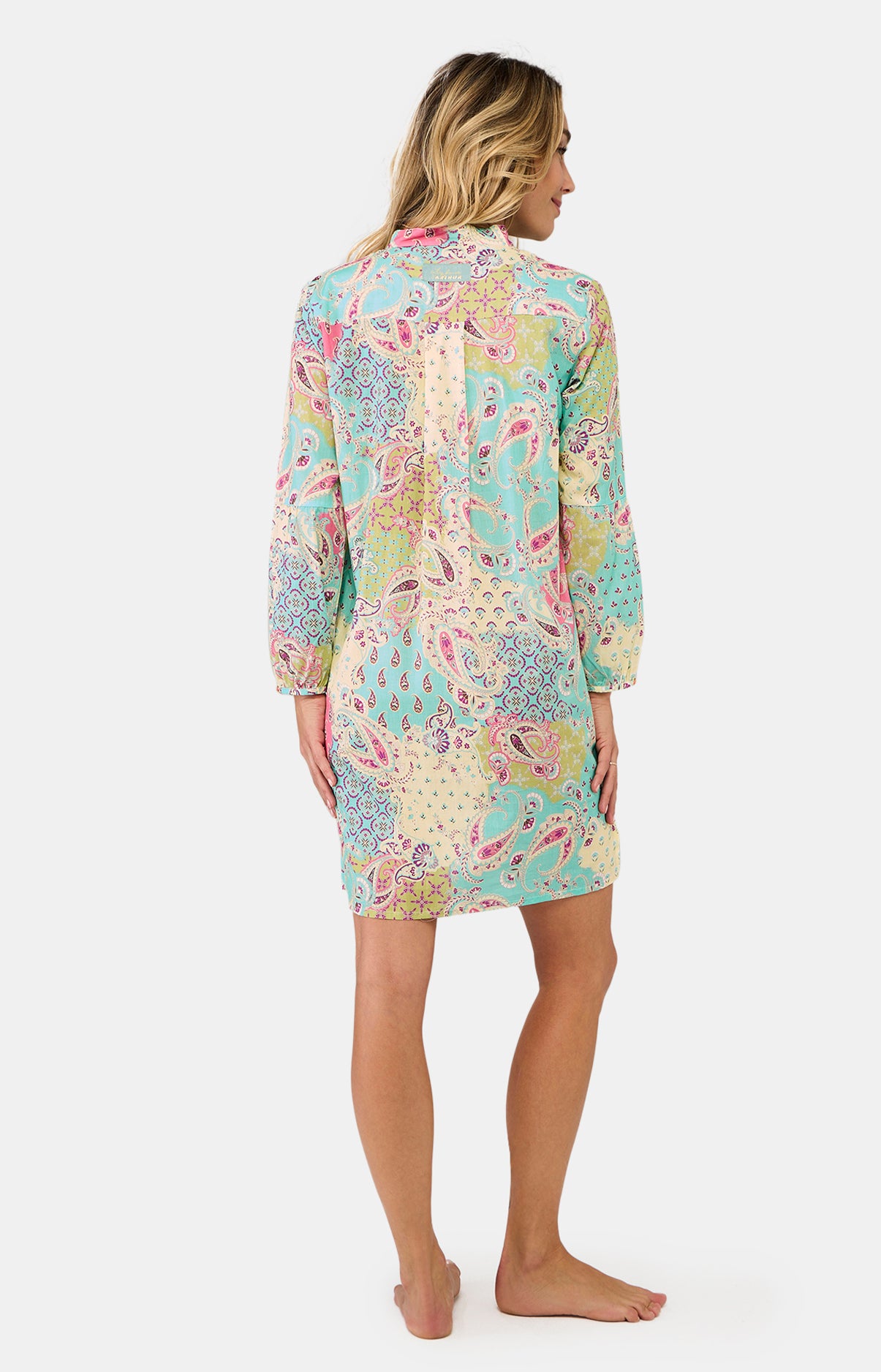 Liquette Femme Paisley Multicolore et Vert 5