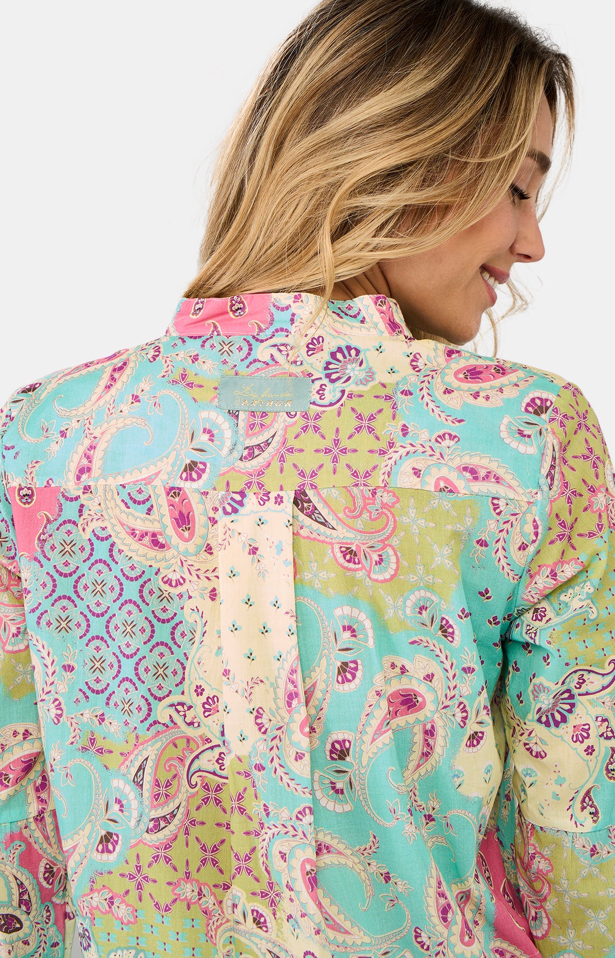 Liquette Femme Paisley Multicolore et Vert 6