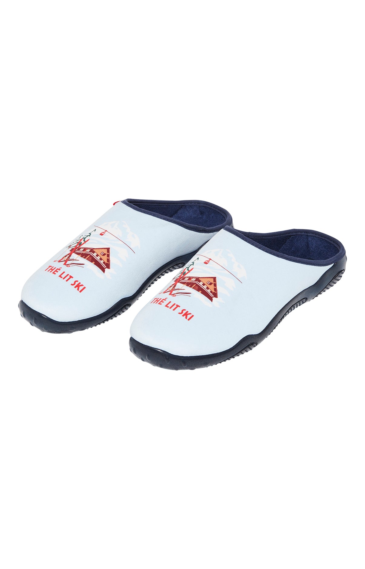 Mules Homme Thé Lit Ski Blanc et Ivoire 1