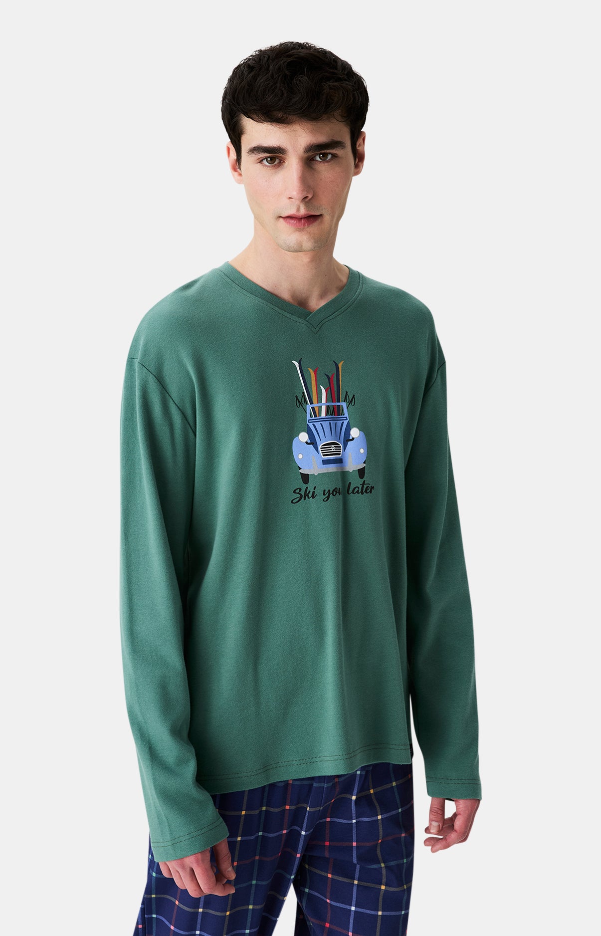 Pyjamas Homme Ski You Later MARINE 4