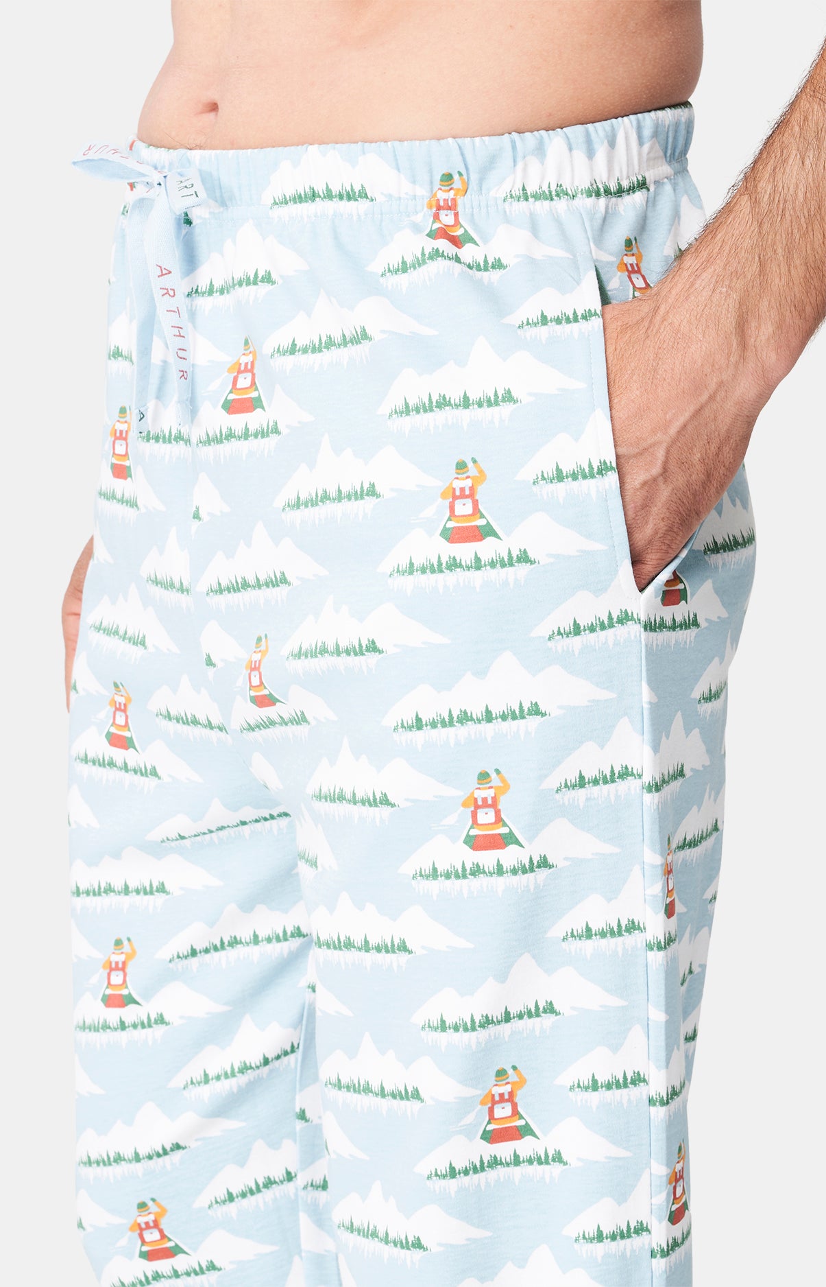 Pyjama long Femme Pas le feu au lac Bleu 6