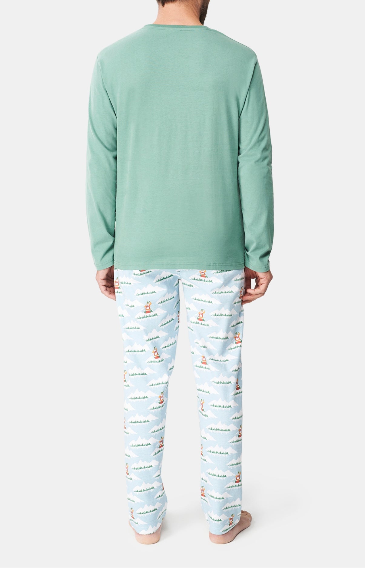 Pyjama long Femme Pas le feu au lac Bleu 5