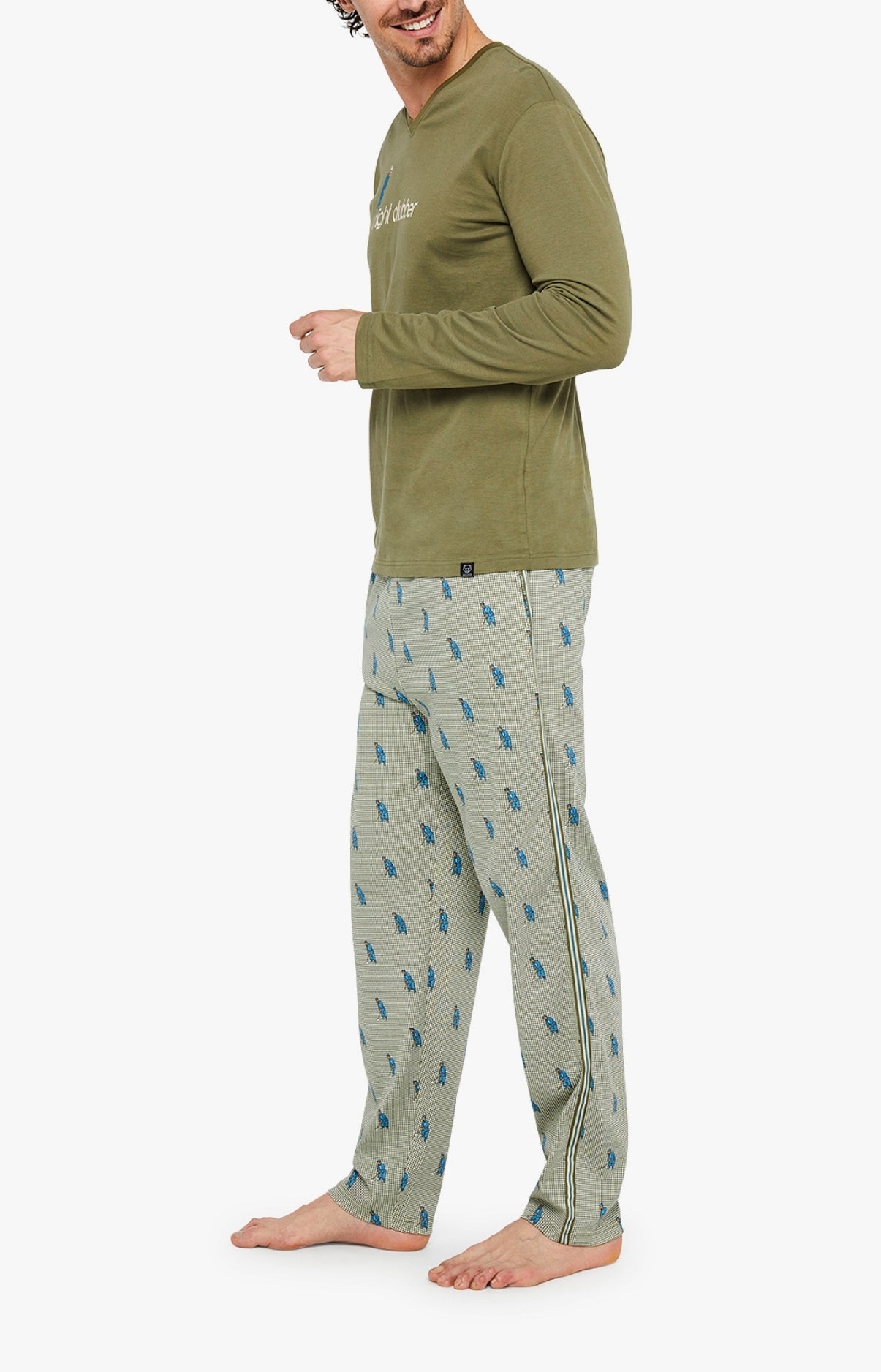 Pyjama long Homme Night Clubber Vert 8