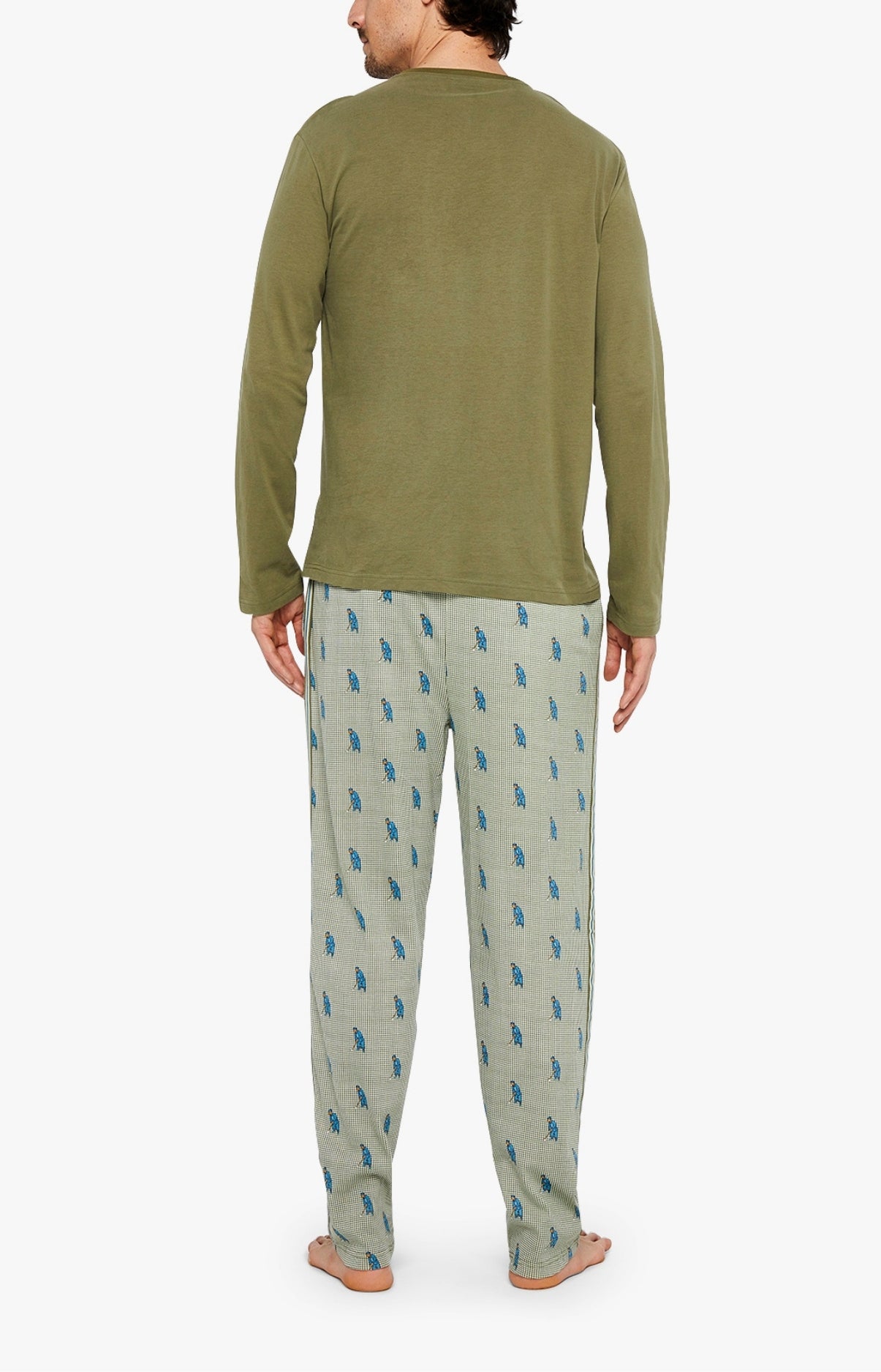 Pyjama long Homme Night Clubber Vert 10