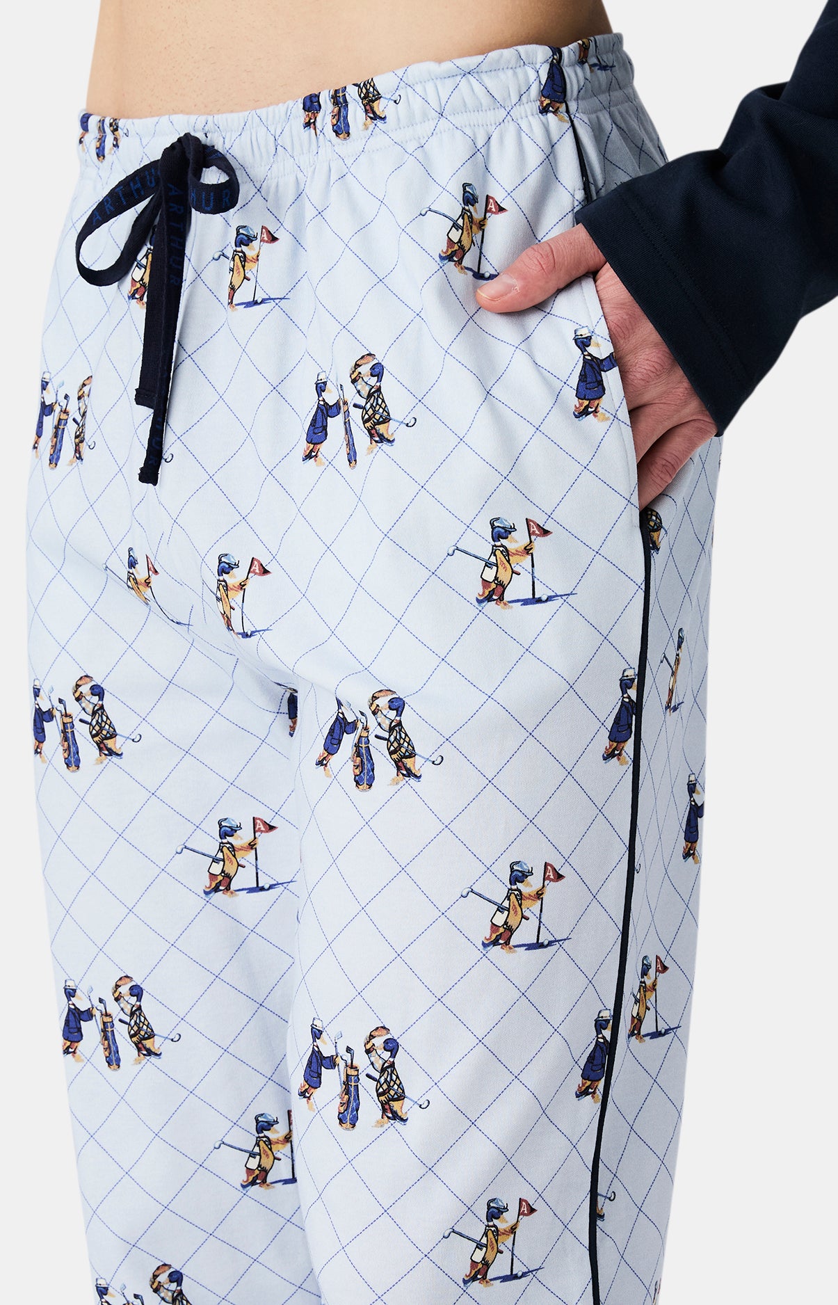 Pyjamas Homme Touche pas à mon putt BLEU 7