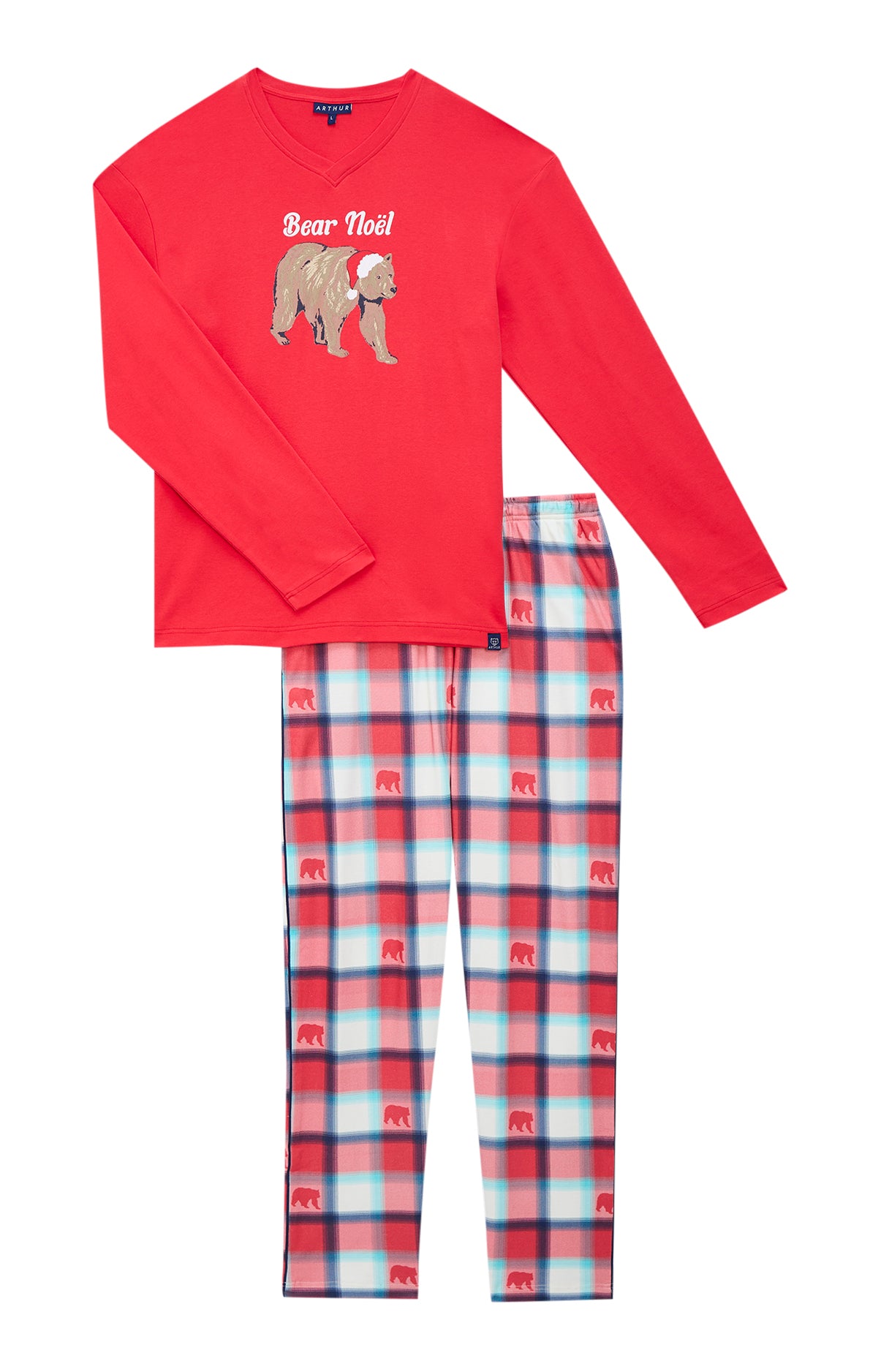 Pyjamas Homme Bear Noël ROUGE 3