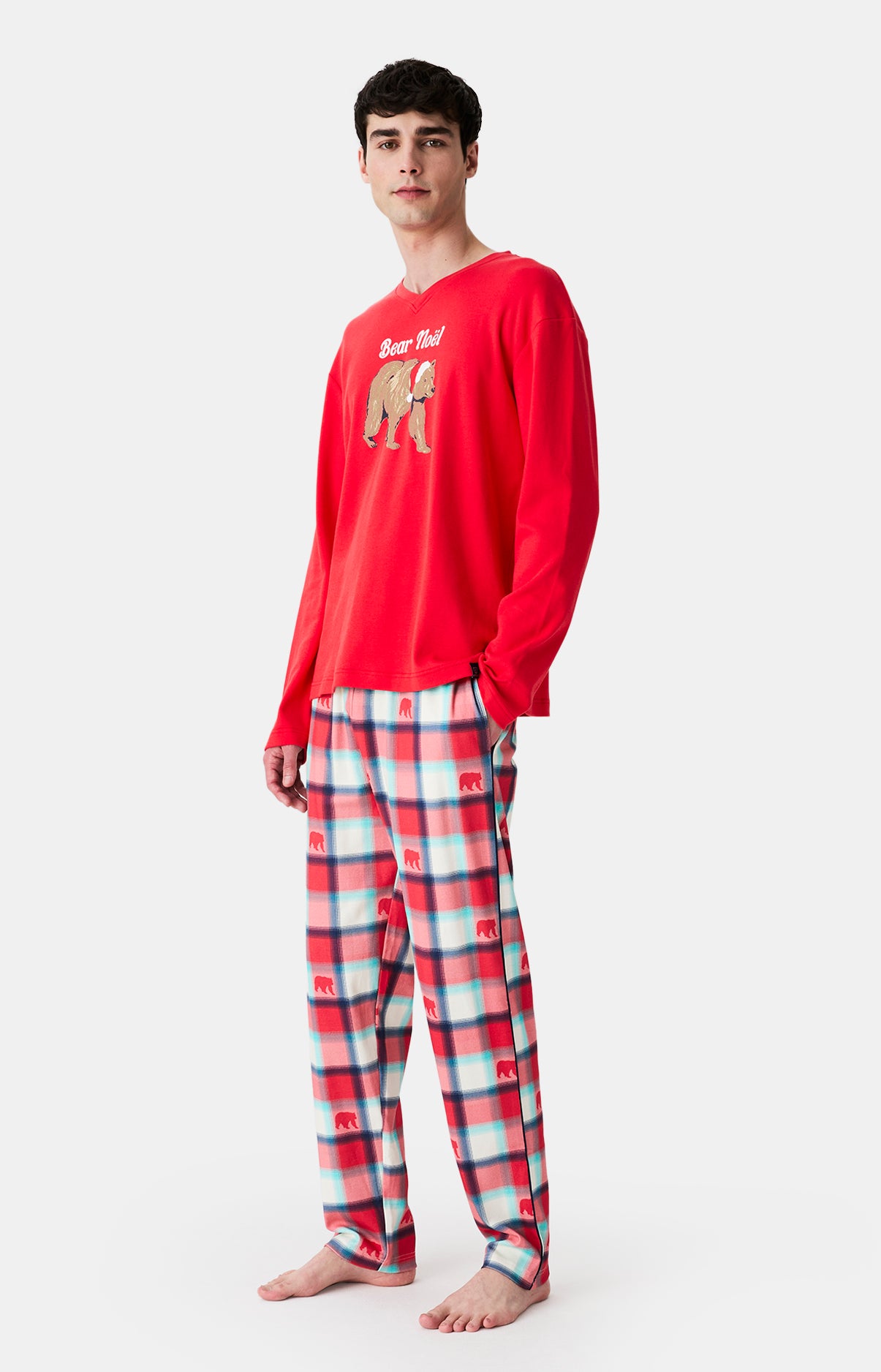 Pyjamas Homme Bear Noël ROUGE 5