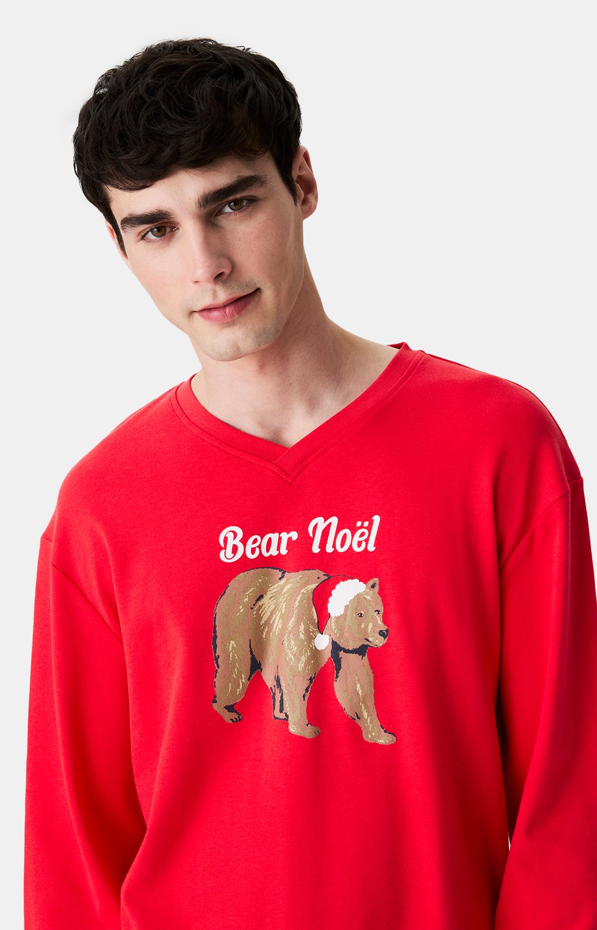 Pyjamas Homme Bear Noël ROUGE 2