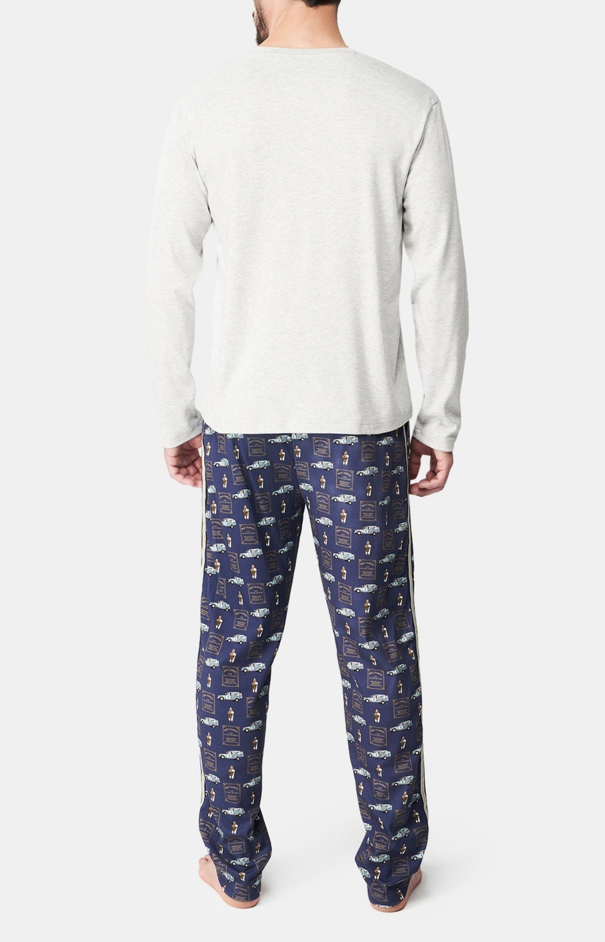 Pyjama long Femme Pain au Lit Marine 5