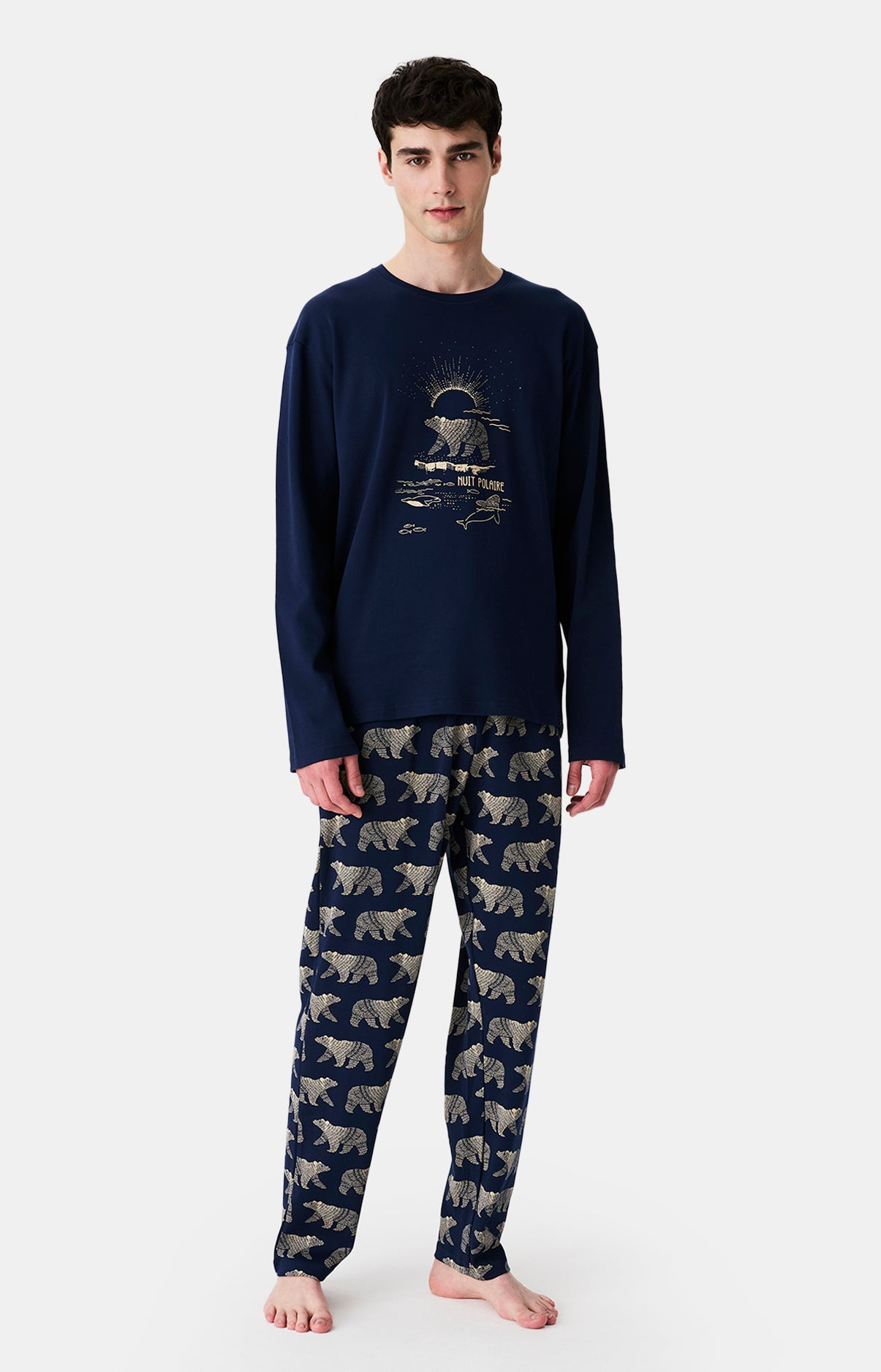 Pyjamas Homme Nuit Polaire MARINE 4