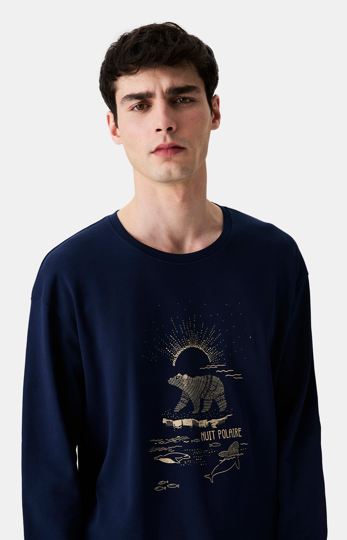 Pyjamas Homme Nuit Polaire MARINE 2