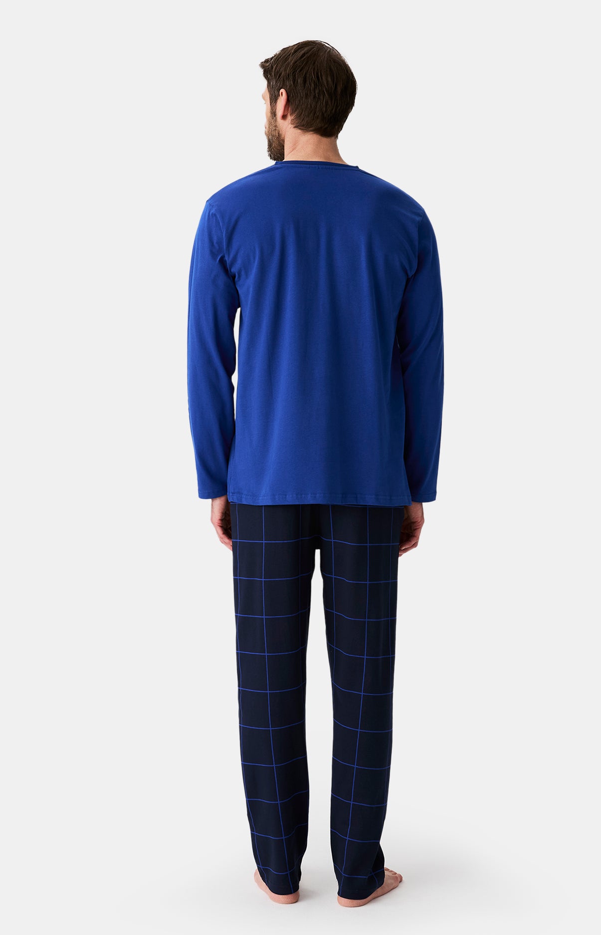 Pyjama long Homme Windsor Marine et Bleu 7