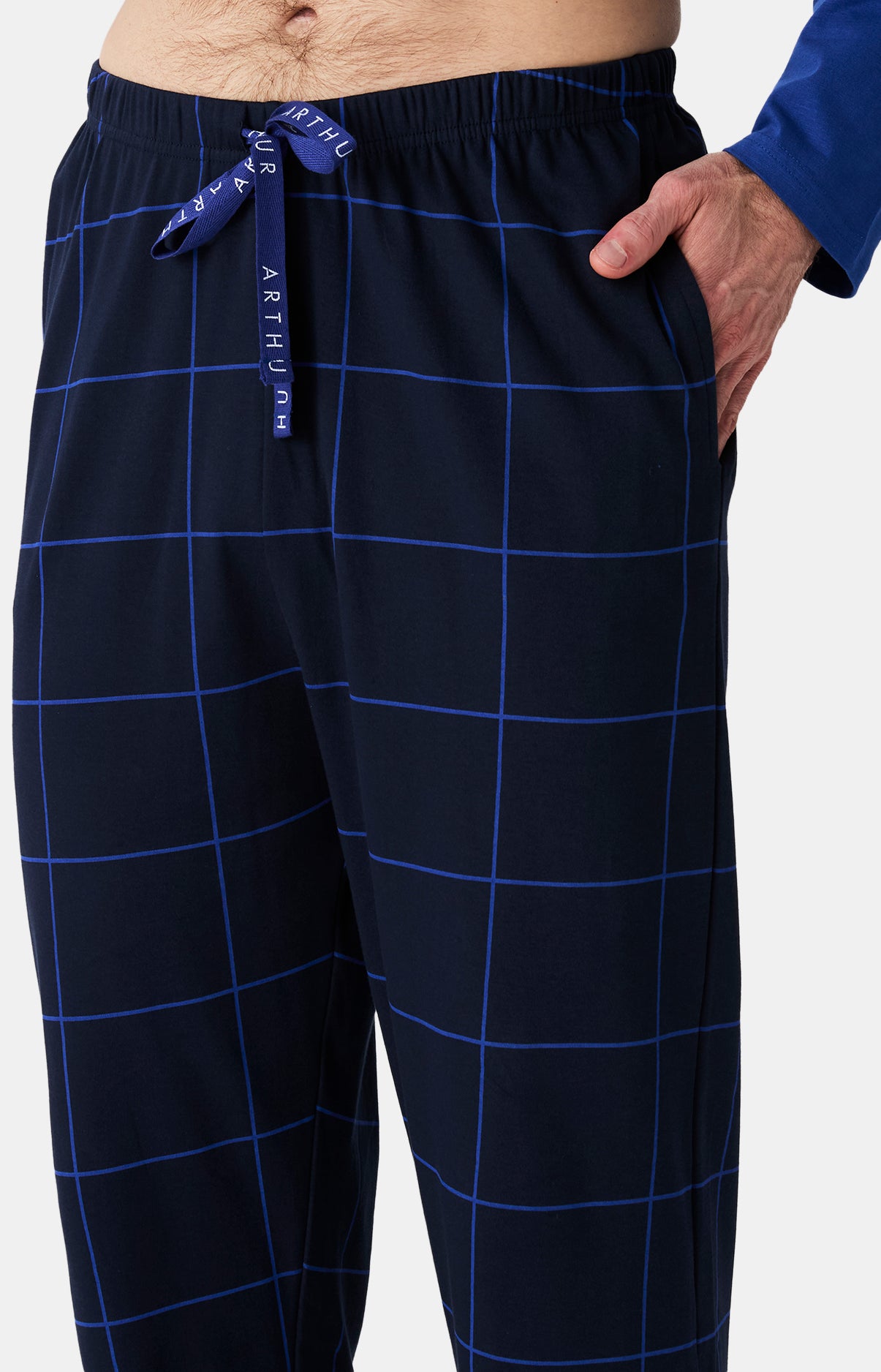 Pyjama long Homme Windsor Marine et Bleu 4