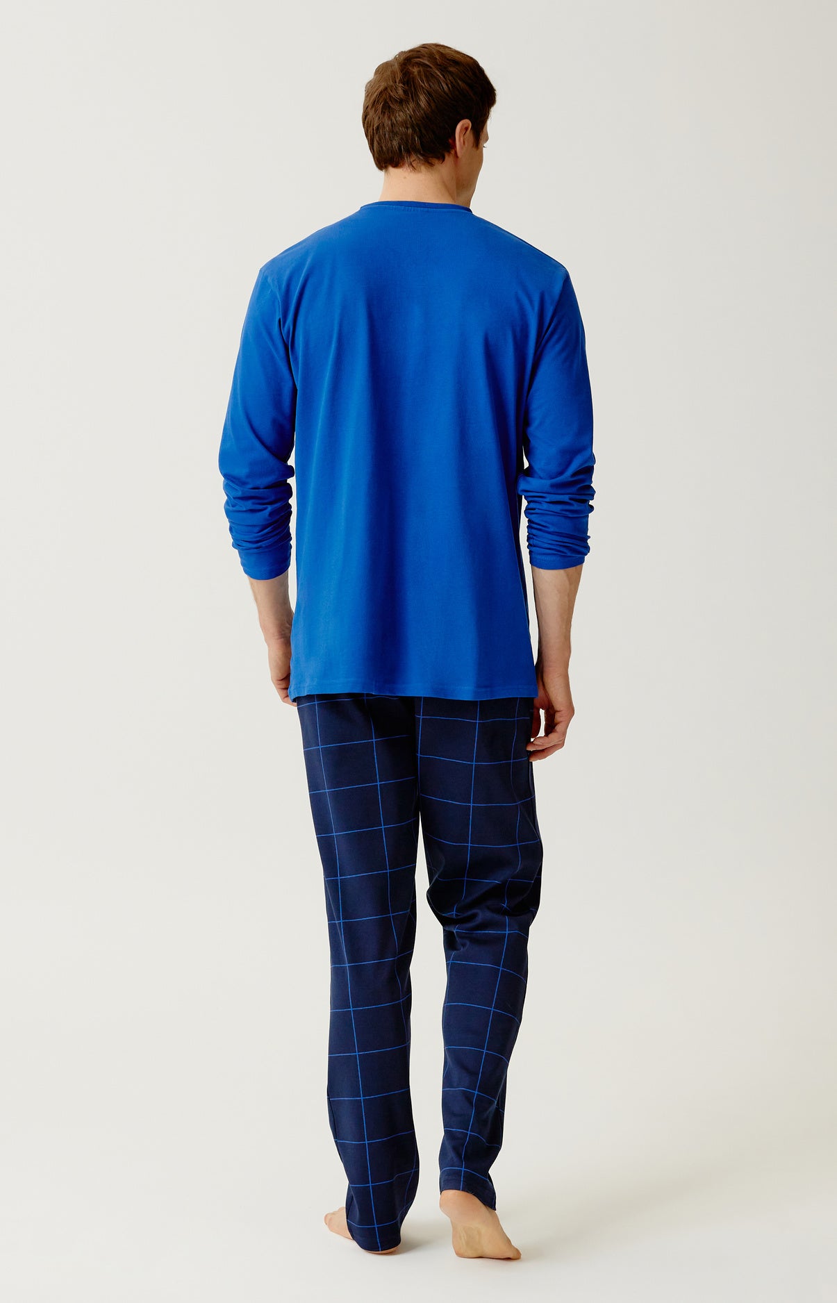 Pyjama long Homme Windsor Marine et Bleu 5