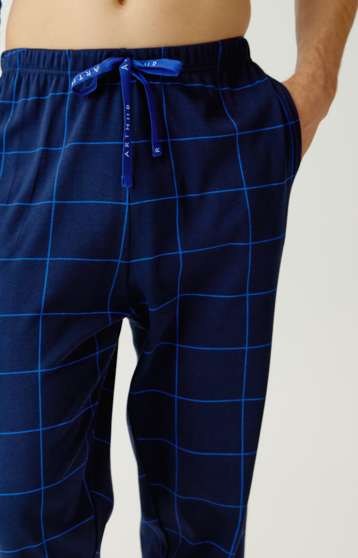Pyjama long Homme Windsor Marine et Bleu 8