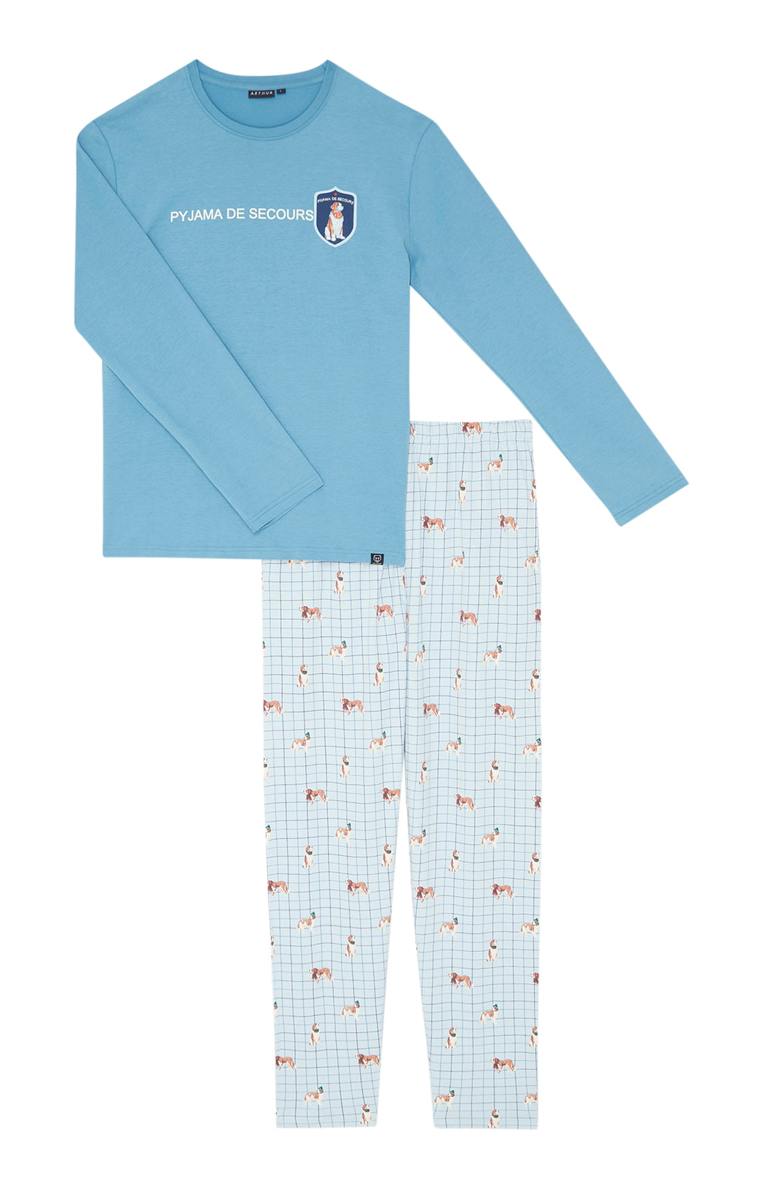 Pyjama long Femme WOUF Bleu 3