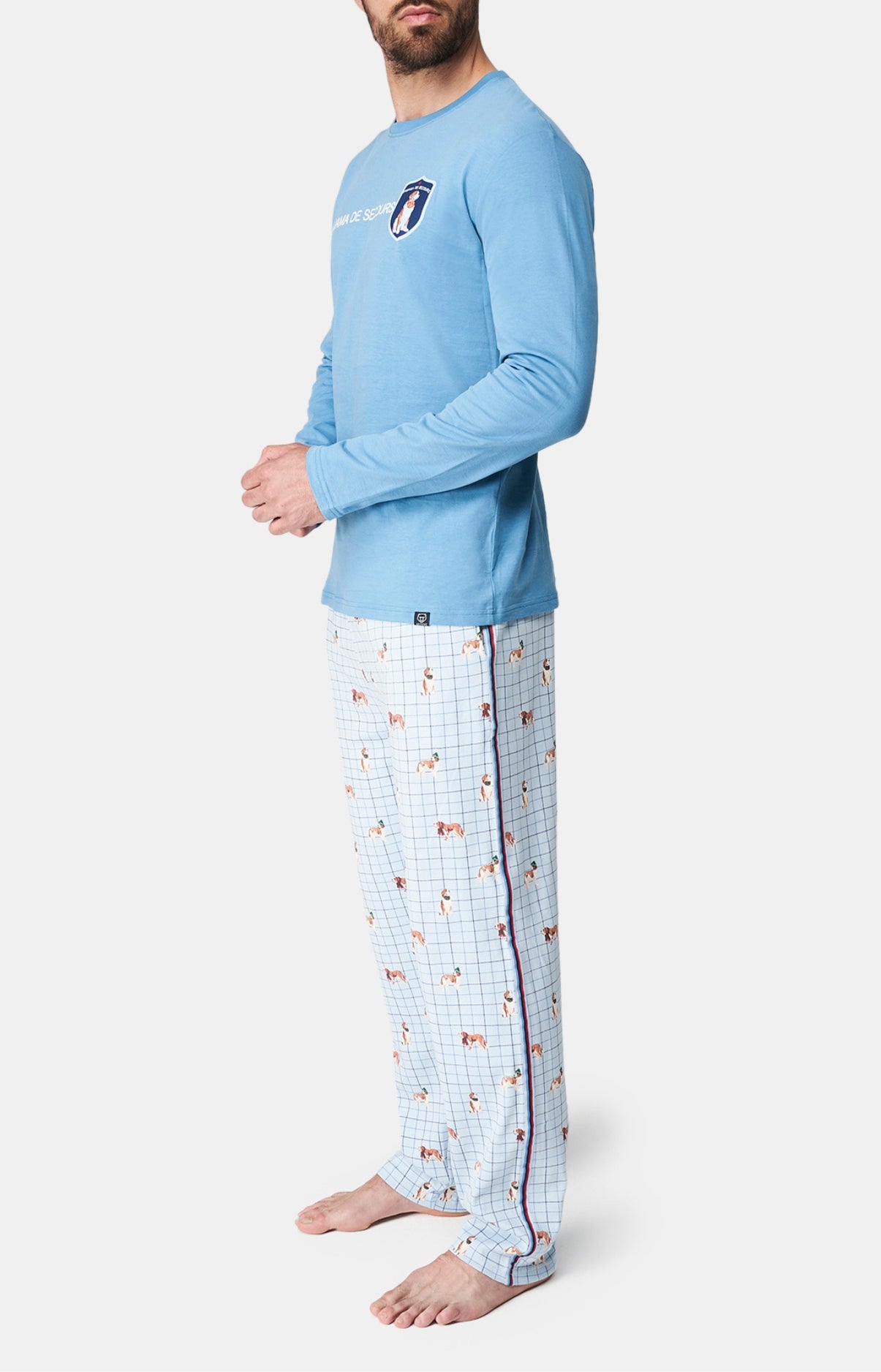Pyjama long Femme WOUF Bleu 4