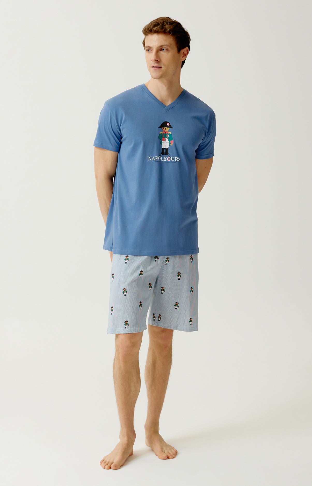 Pyjashort Homme Napoléours Bleu 1