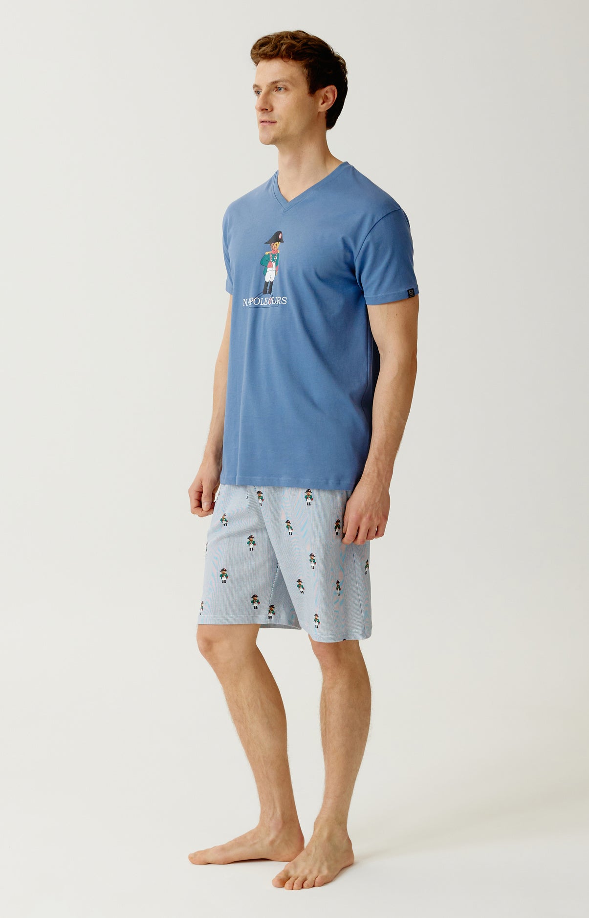 Pyjashort Homme Napoléours Bleu 4