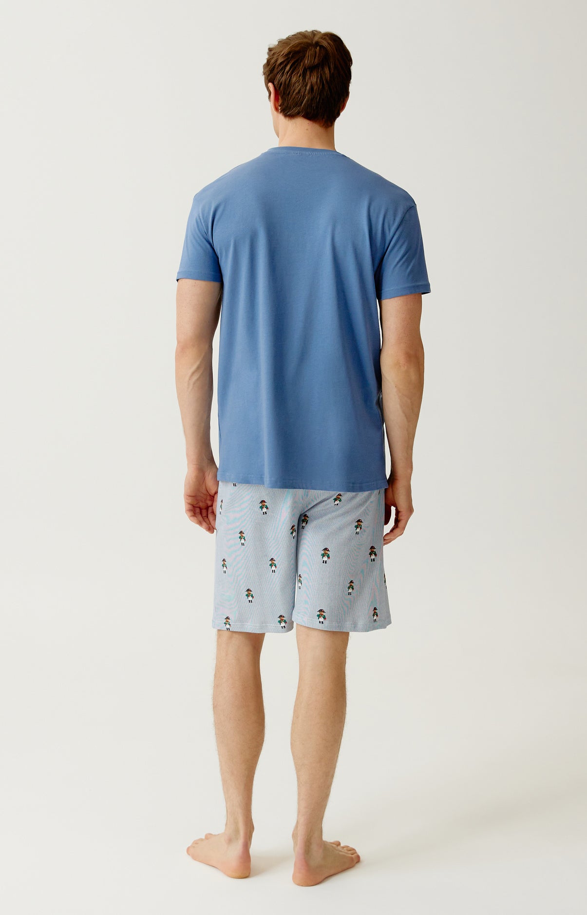 Pyjashort Homme Napoléours Bleu 5