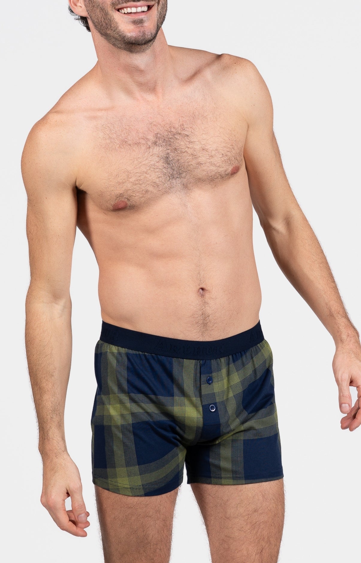 Boxer Homme flottant Nuit Marine 1