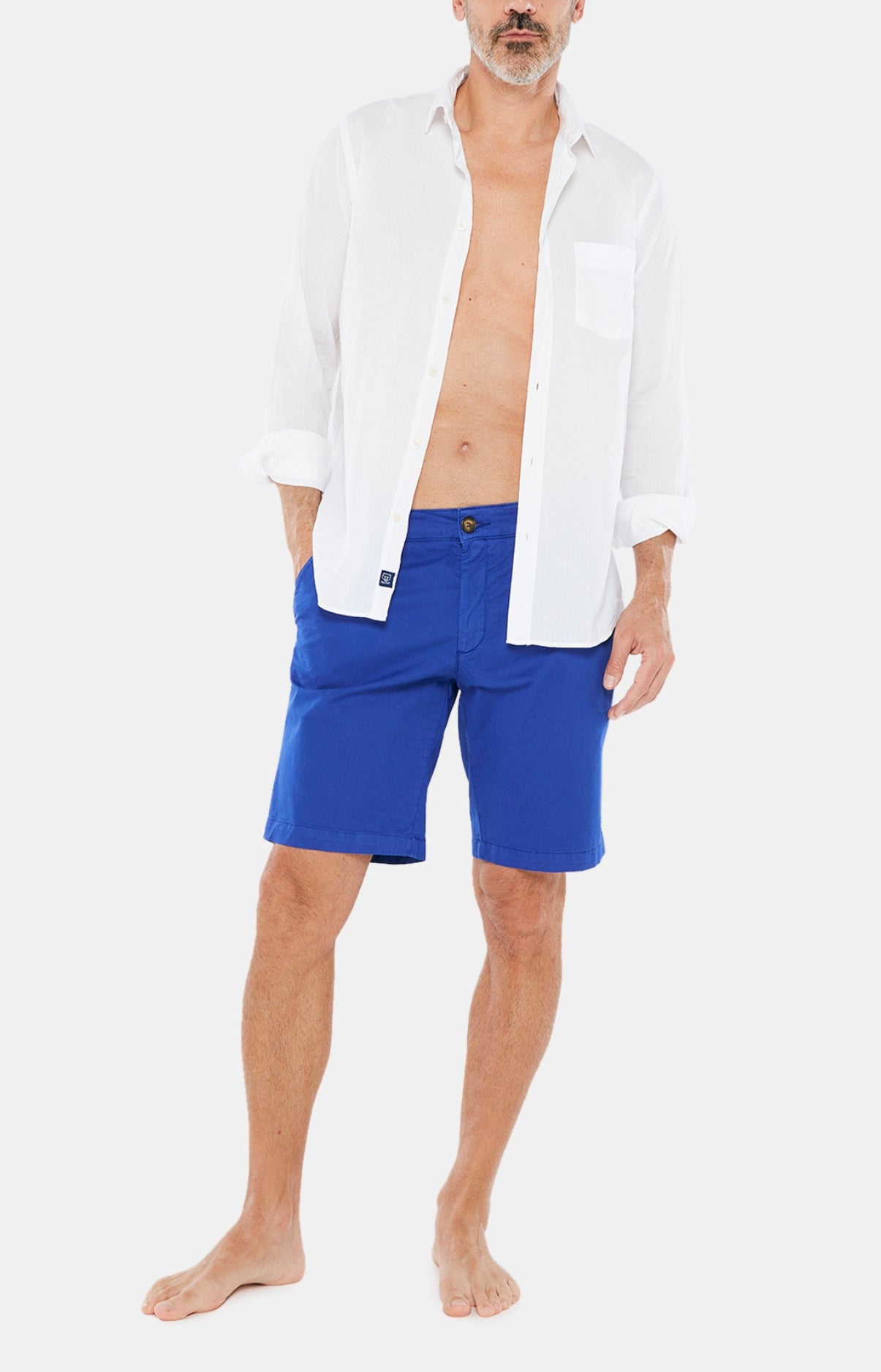 Bermuda Homme Uni Bleu 8