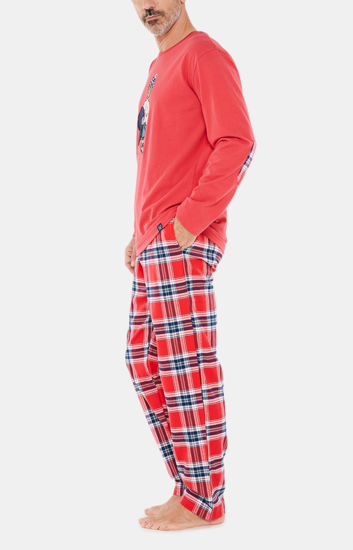 Pyjama long Homme Logan Rouge 2
