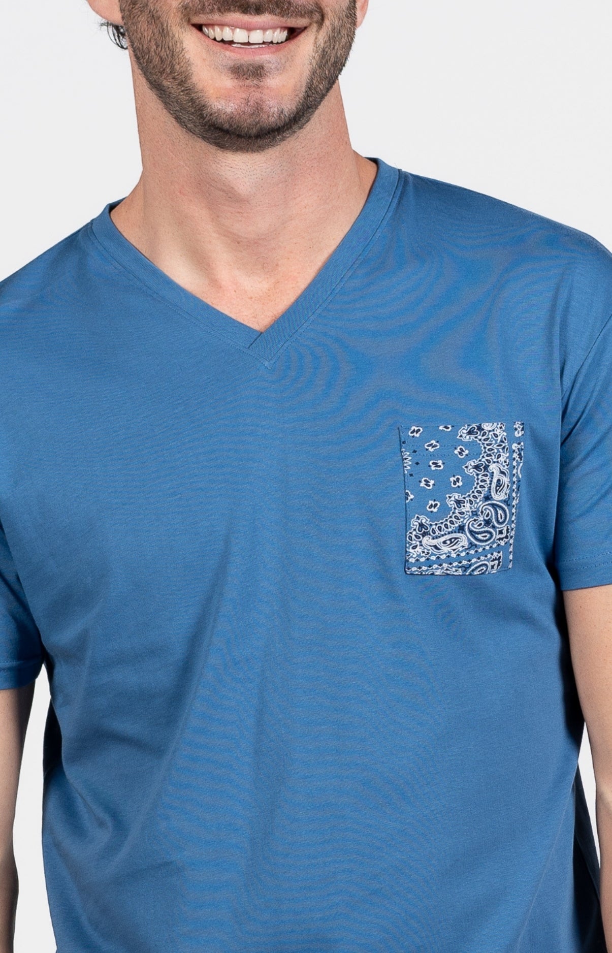 Pyjashort Homme Bandana Bleu 2