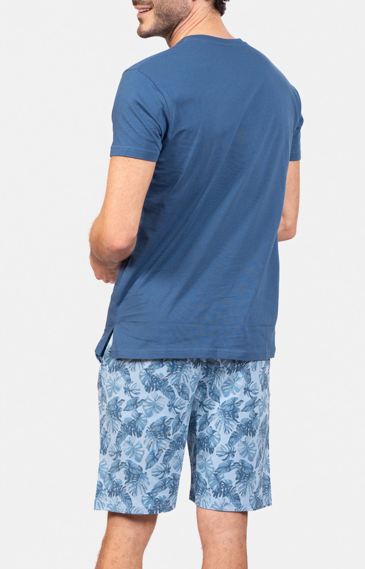 Pyjashort Palmier Bleu Homme 6