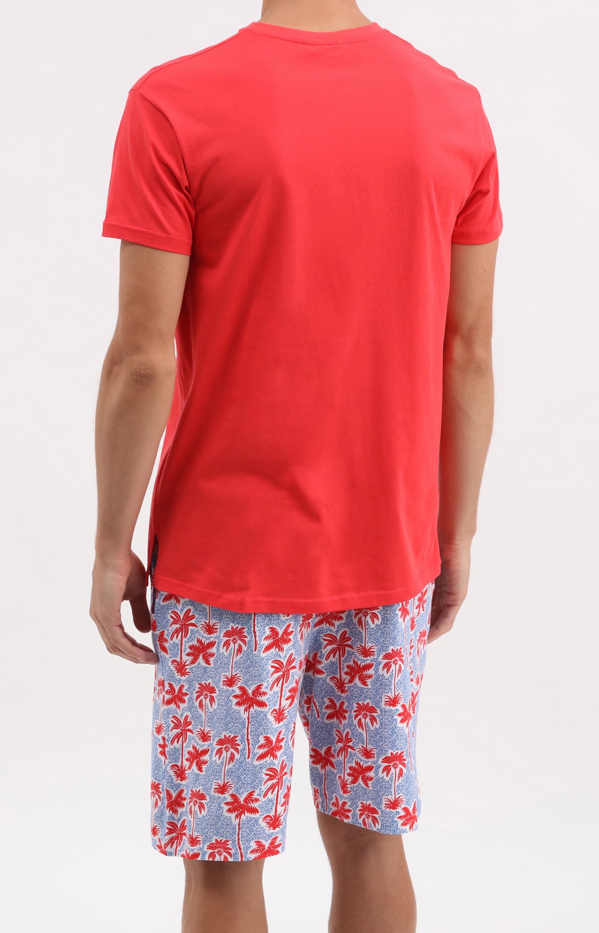 Pyjama Homme Palmier rouge Imprimé palmiers rouges 4