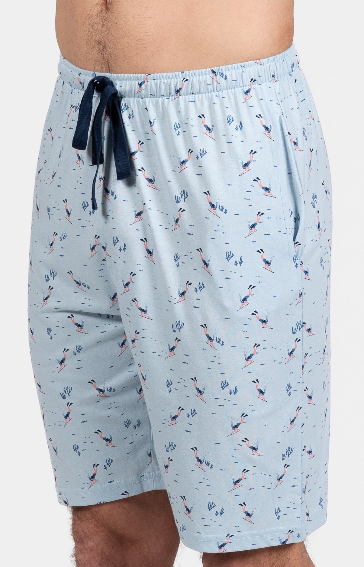 Pyjashort Plongeur Marine Homme 4