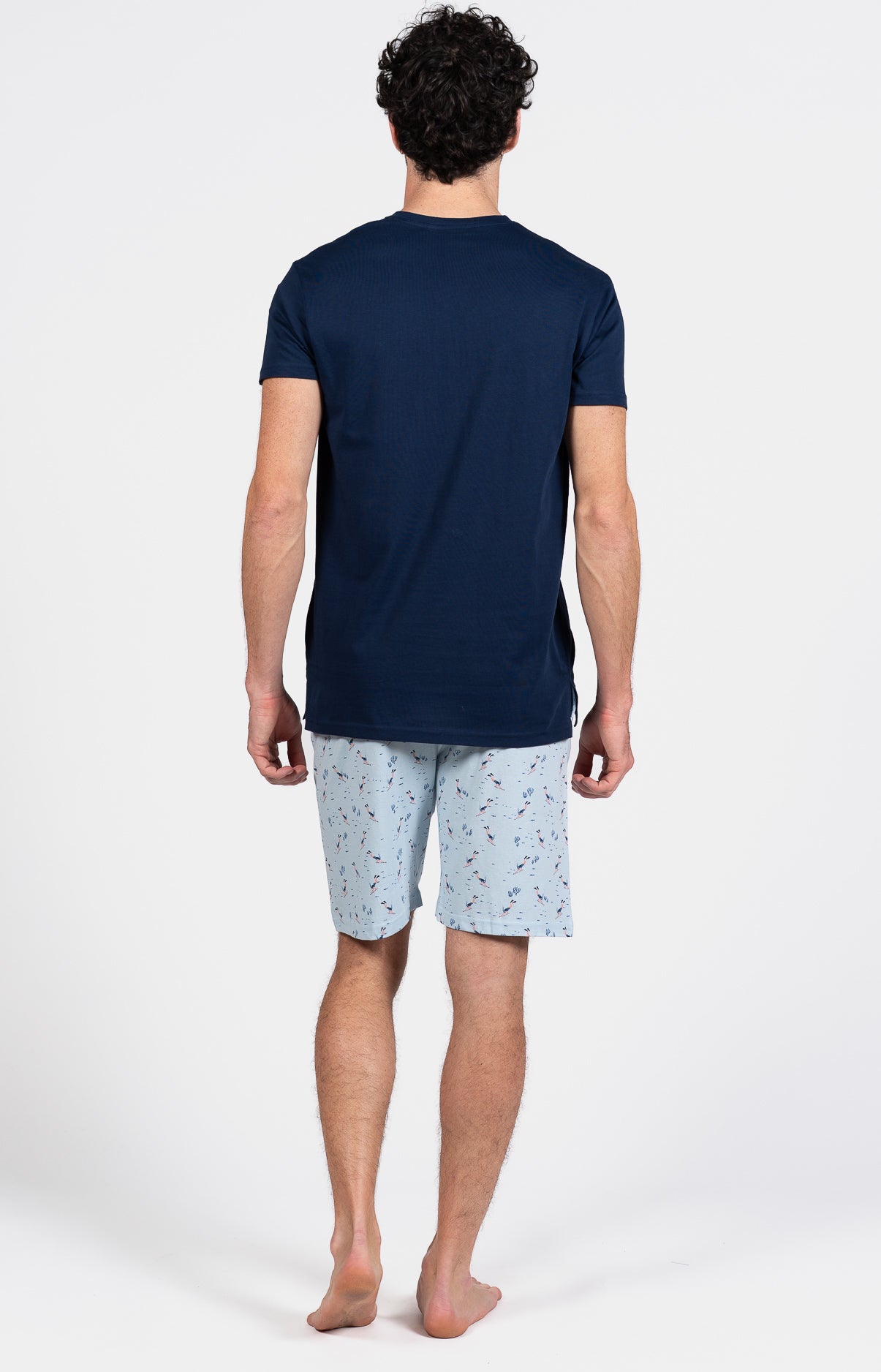 Pyjashort Plongeur Marine Homme 6