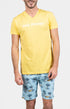 Pyjashort Homme Pas de pression Bleu et Jaune 1