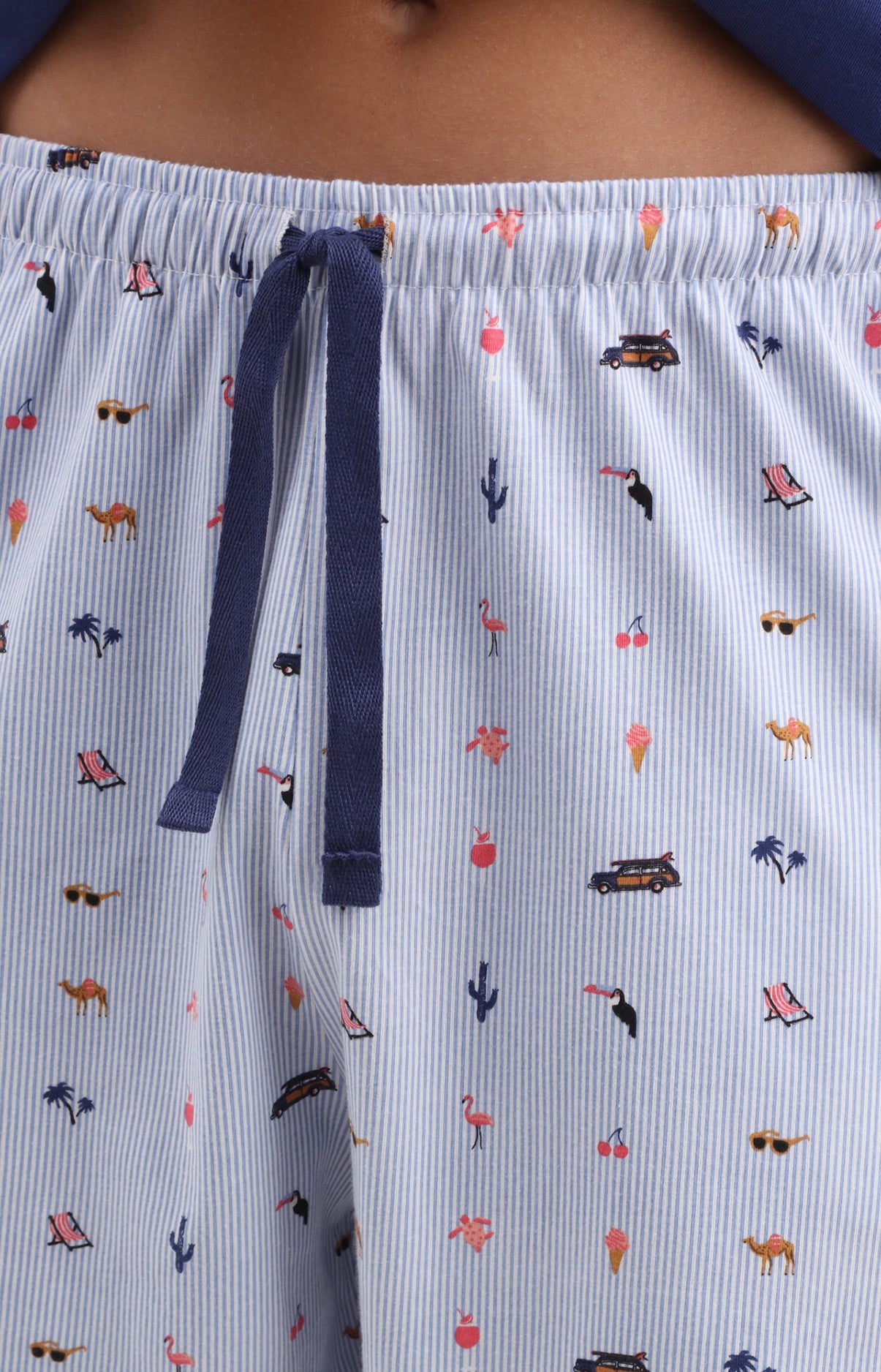 Pyjama Homme Mode vacances ON Imprimé rayures et illustrations vacances 3