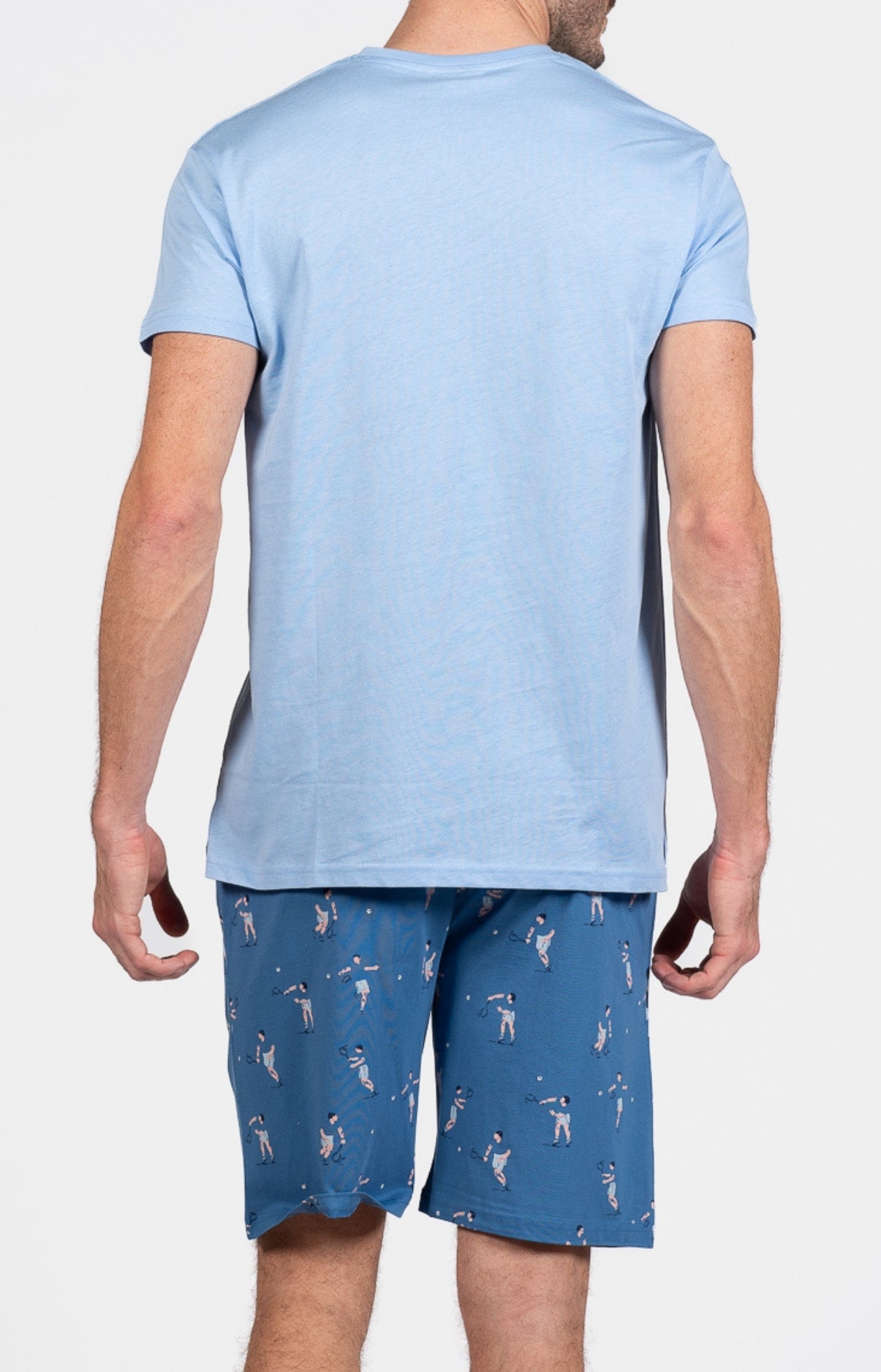 Pyjashort Homme Service Compris Bleu 6