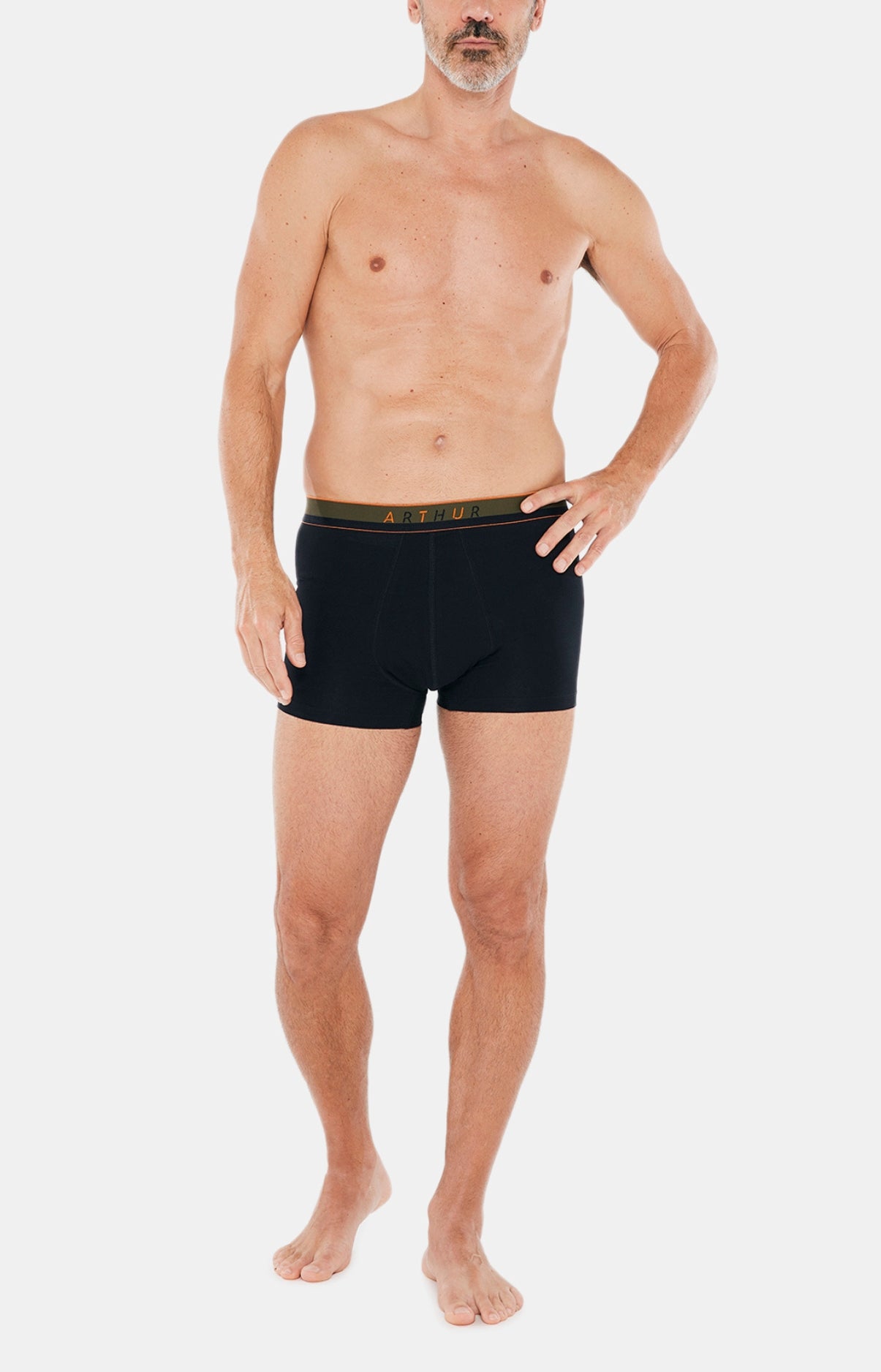 Boxer Slippé Homme Coton Noir 4