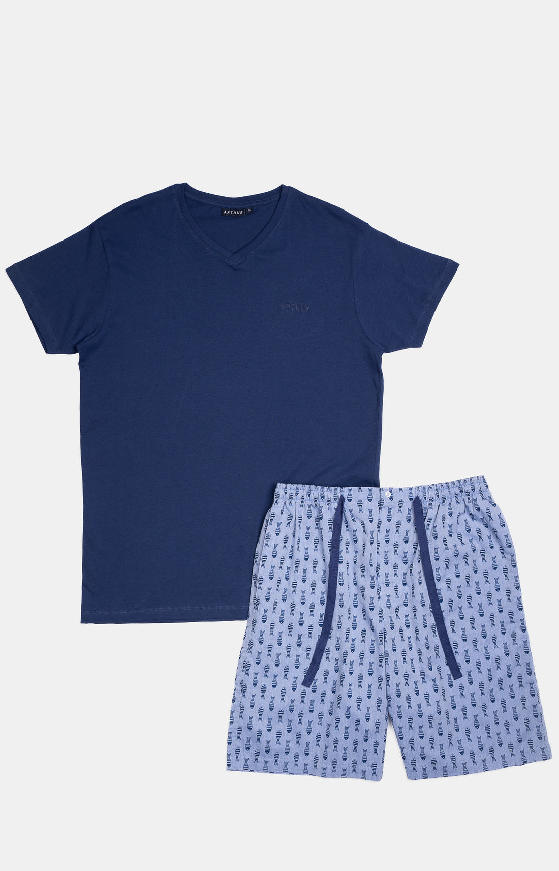 Pyjashort Homme Fish Marine 3