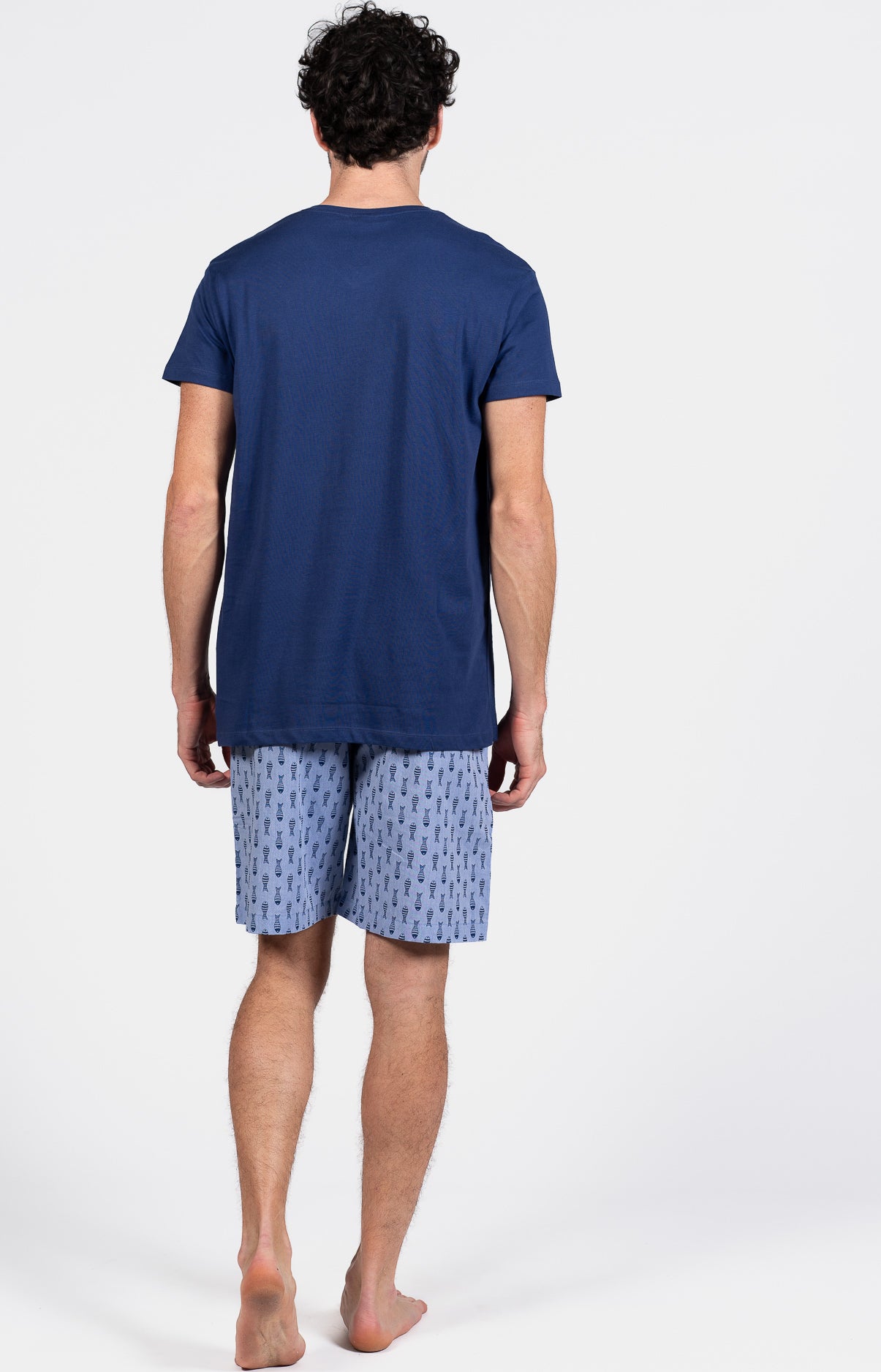 Pyjashort Homme Fish Marine 5