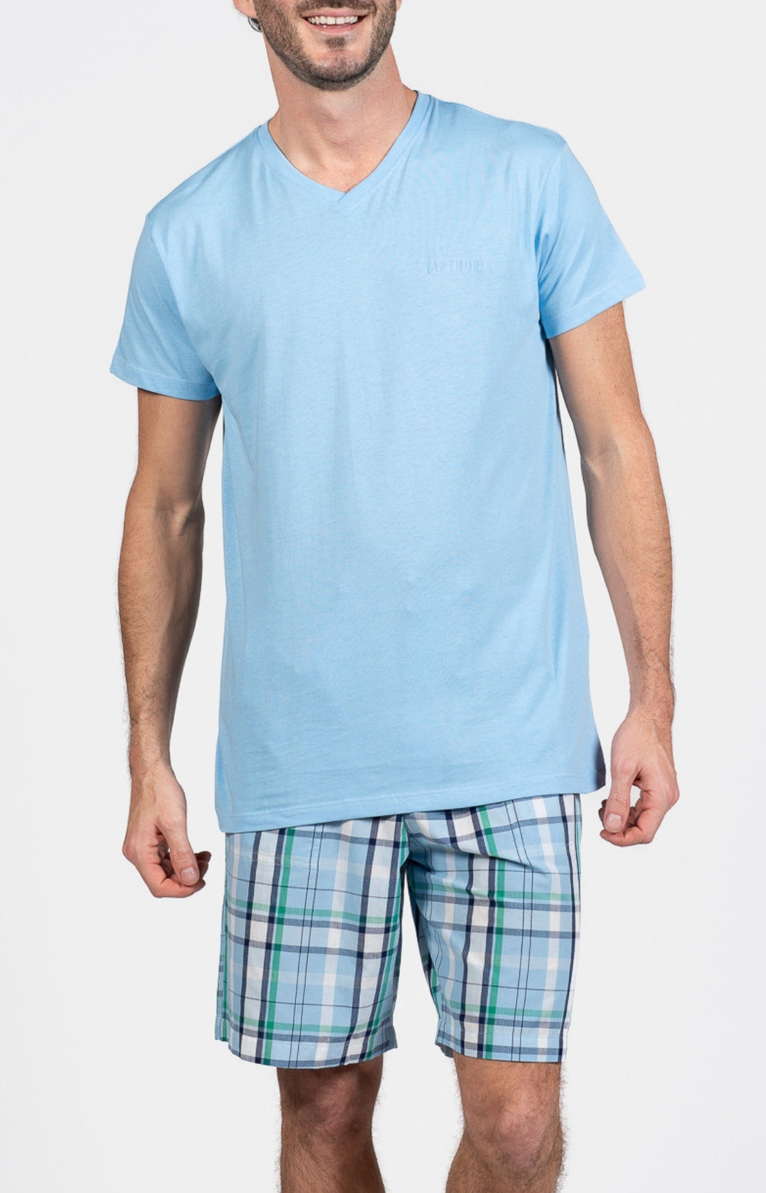 Pyjashort Homme Hugh Bleu 1