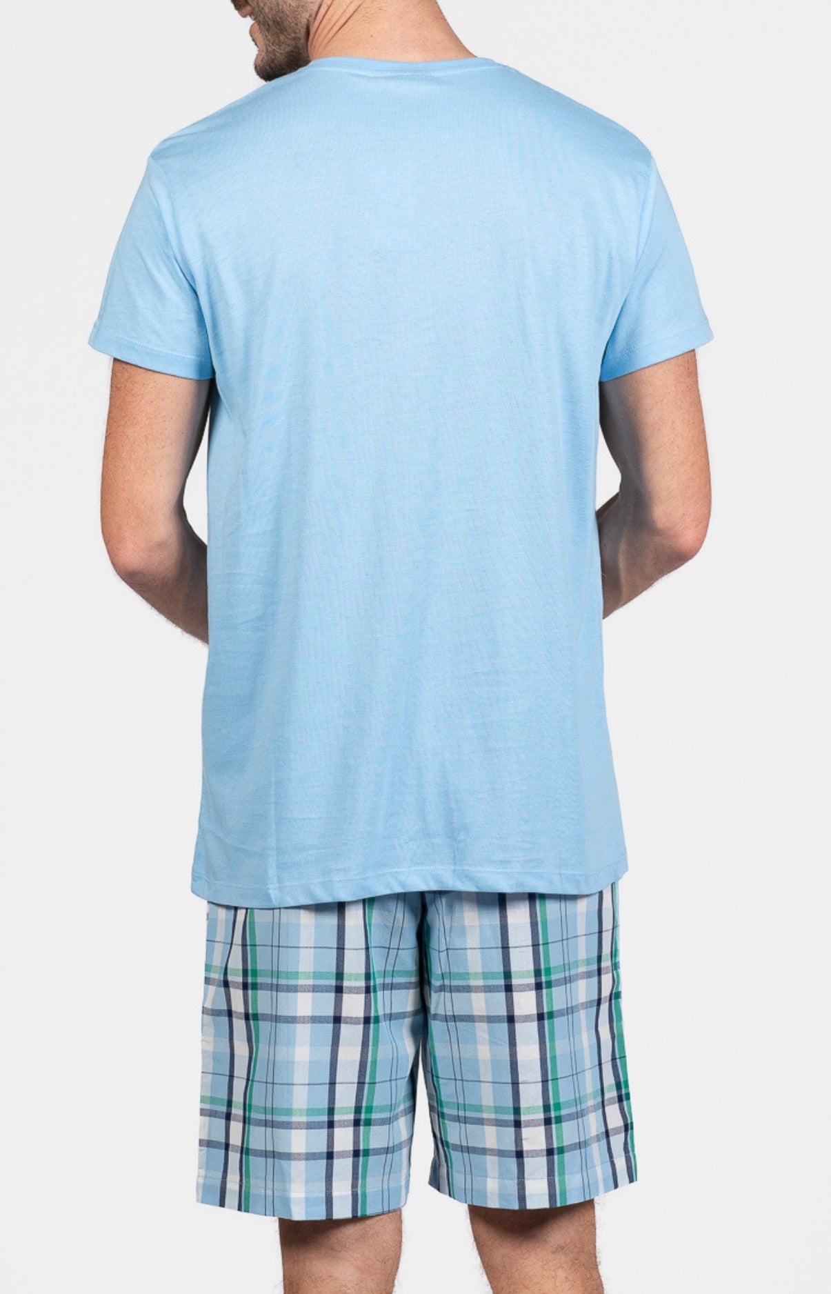 Pyjashort Homme Hugh Bleu 5