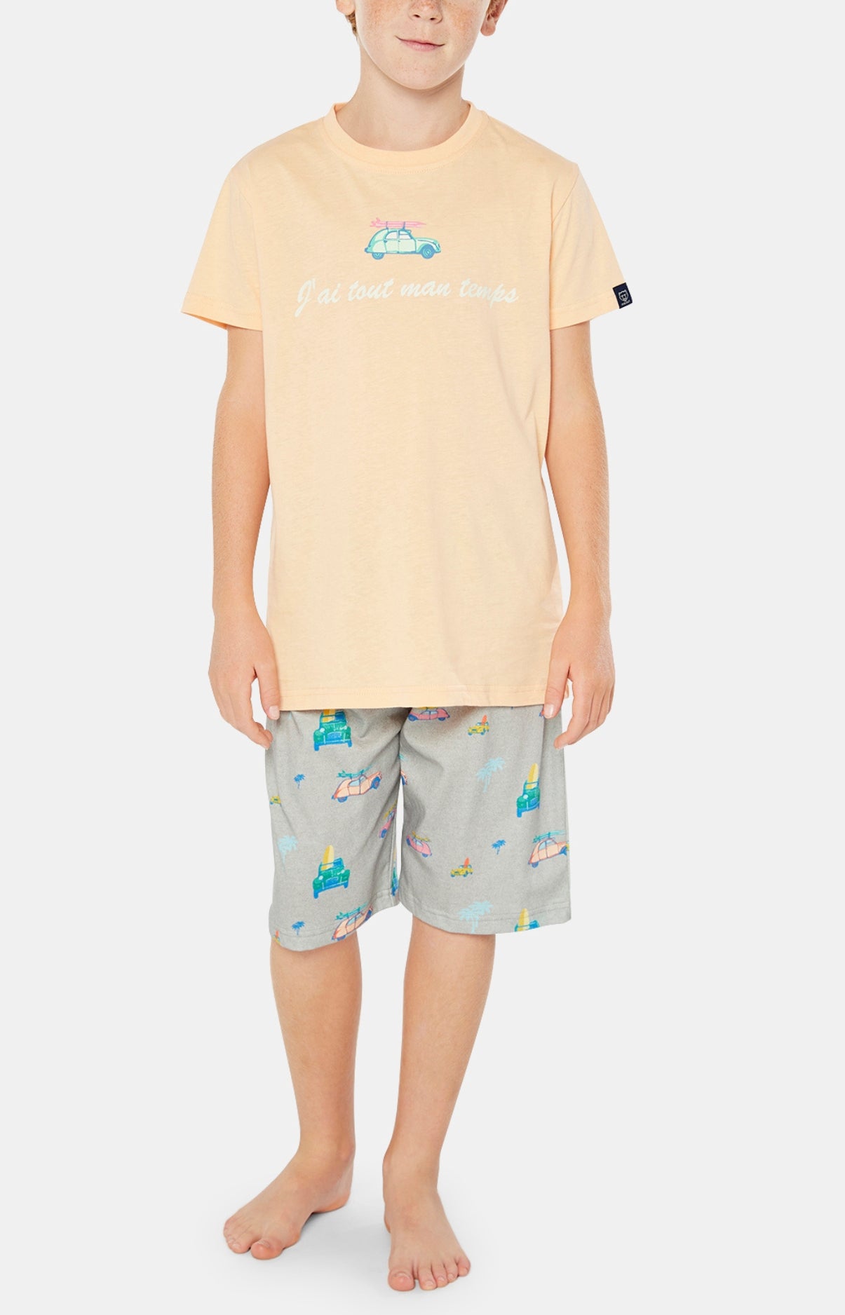 Pyjashort Enfant 2CV Gris 2