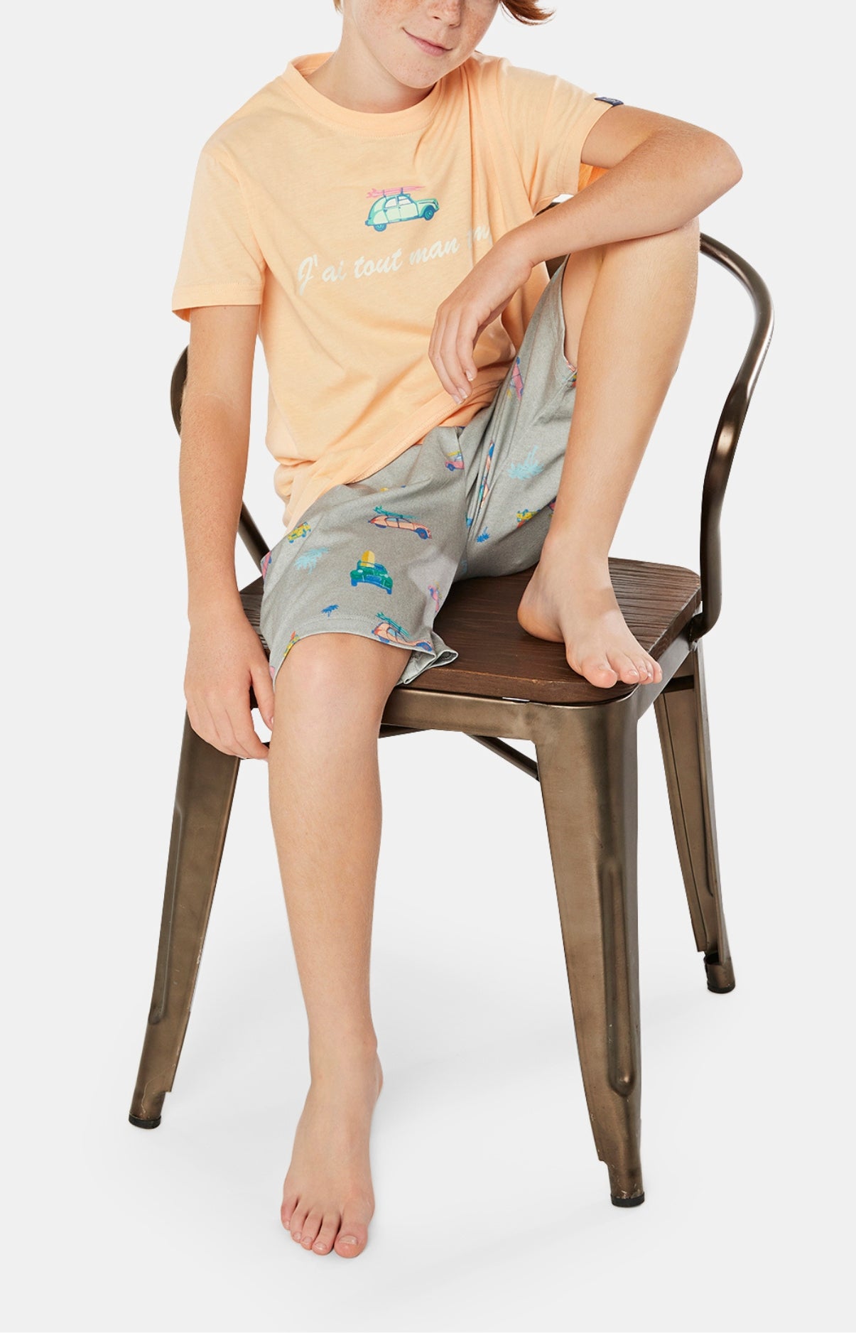 Pyjashort Enfant 2CV Gris 1