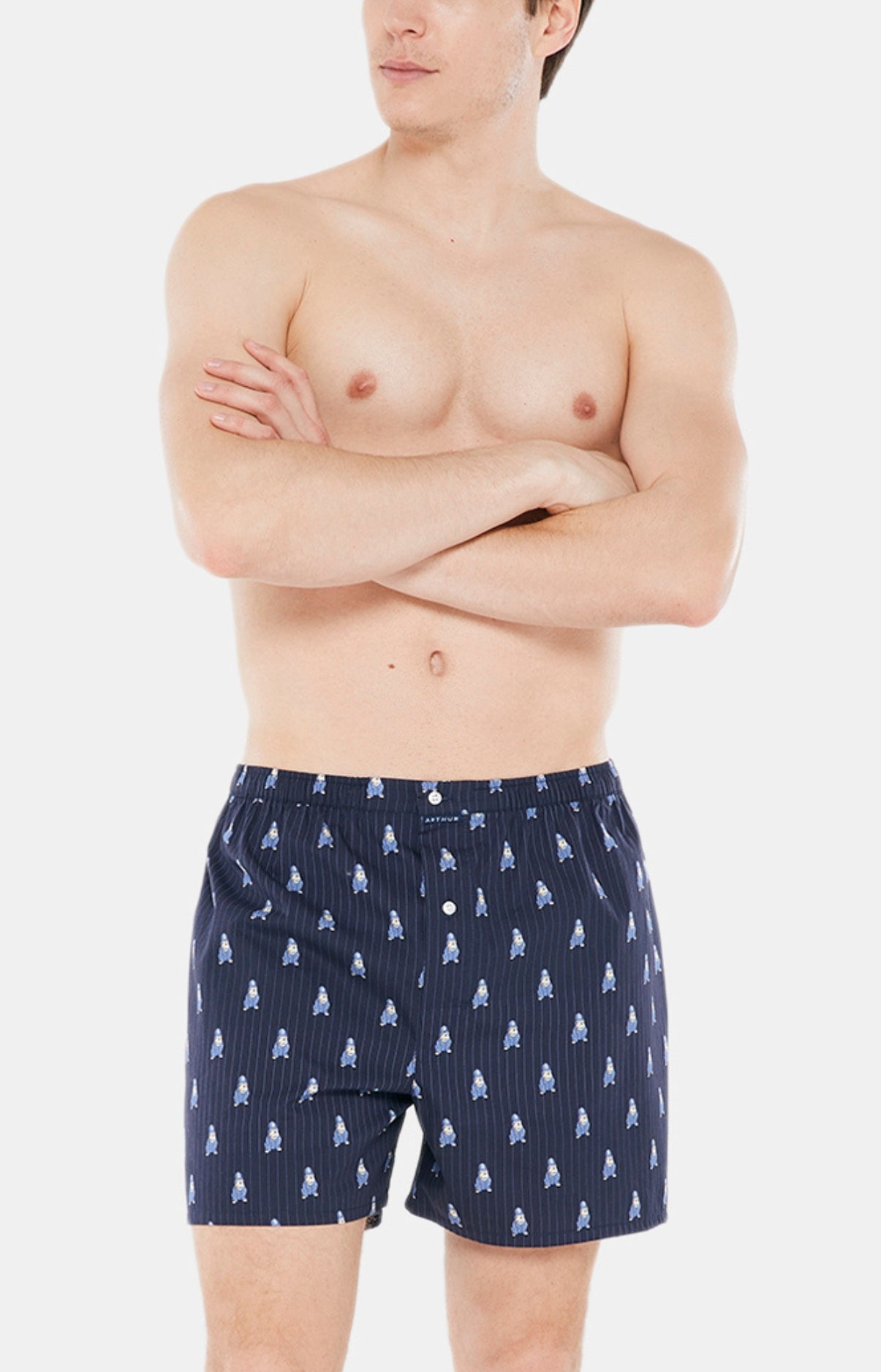 Caleçon classique Homme Bobby Marine 1