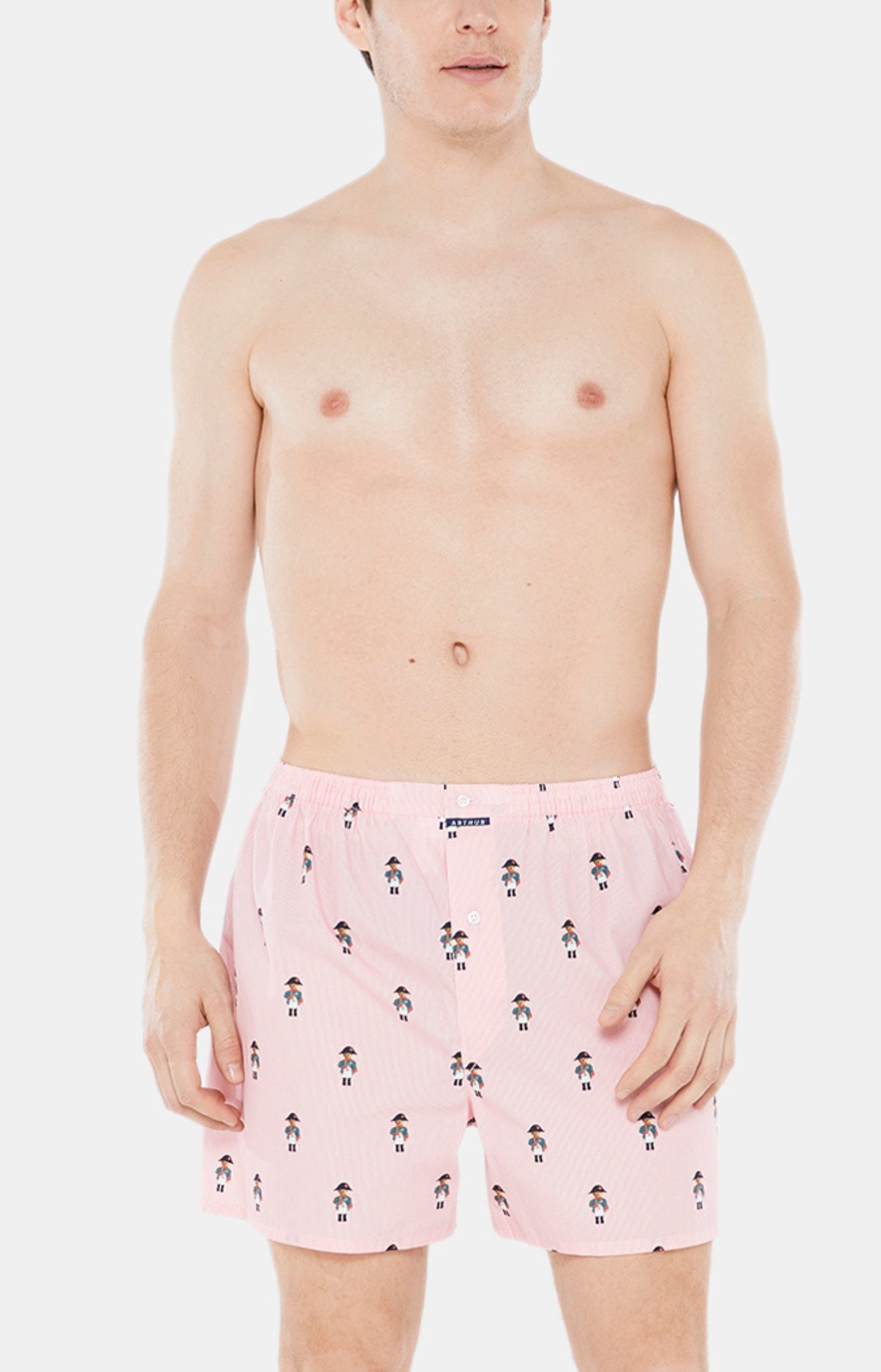 Caleçon classique Homme Napoleours Rose 1