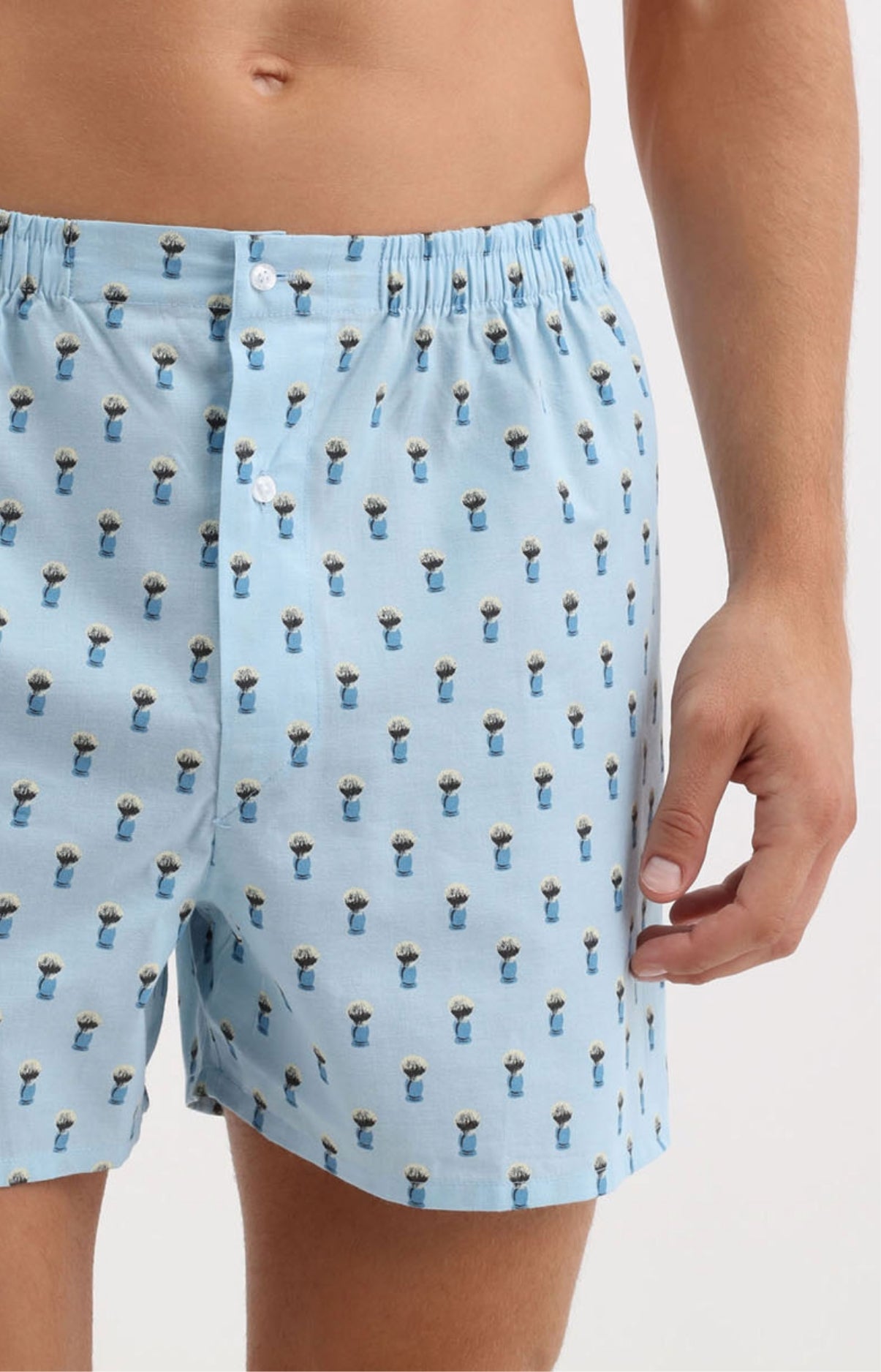 Caleçon homme coiffeur barbier bleu 1