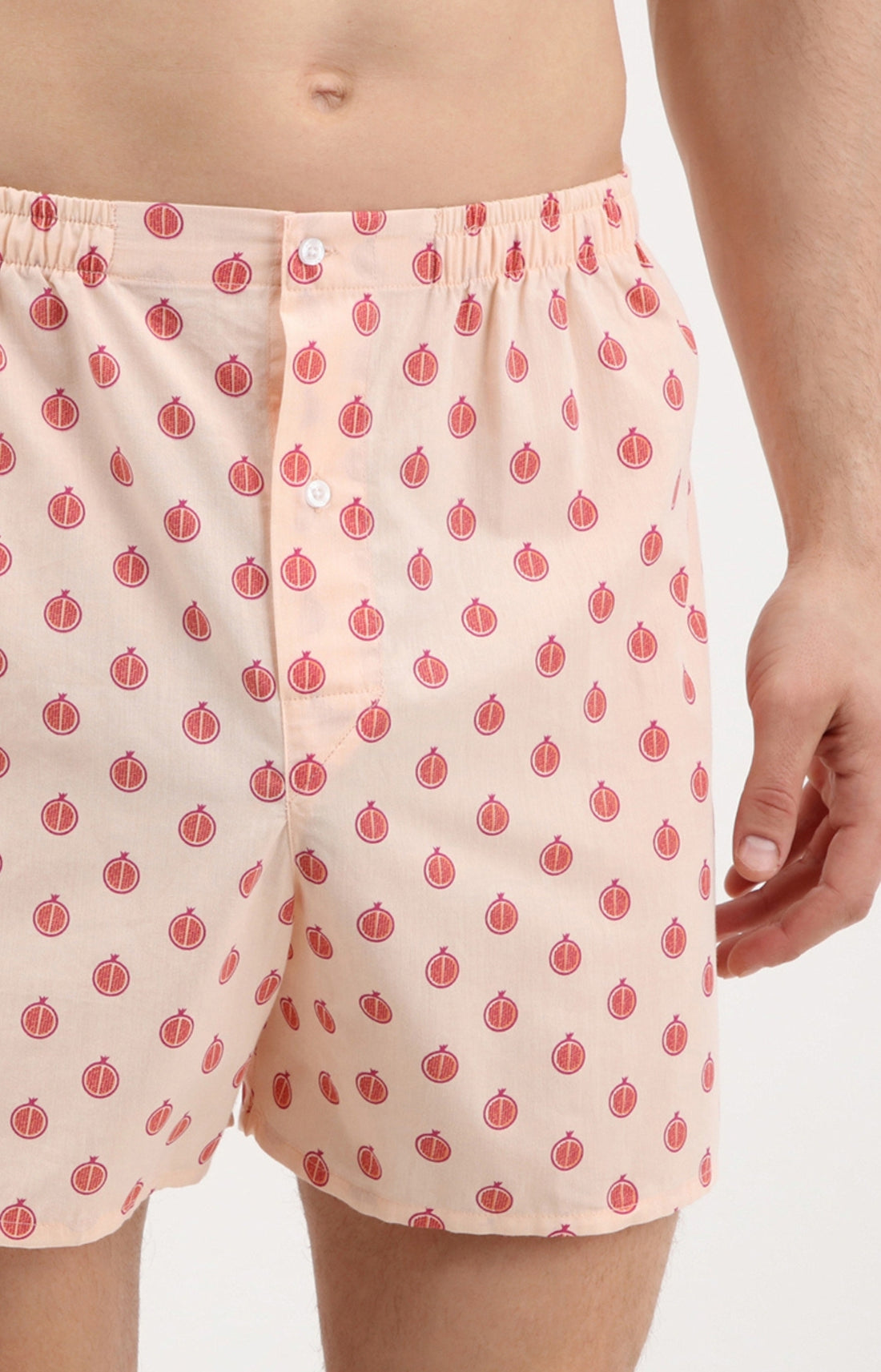 Caleçon homme fruit grenade rose 1