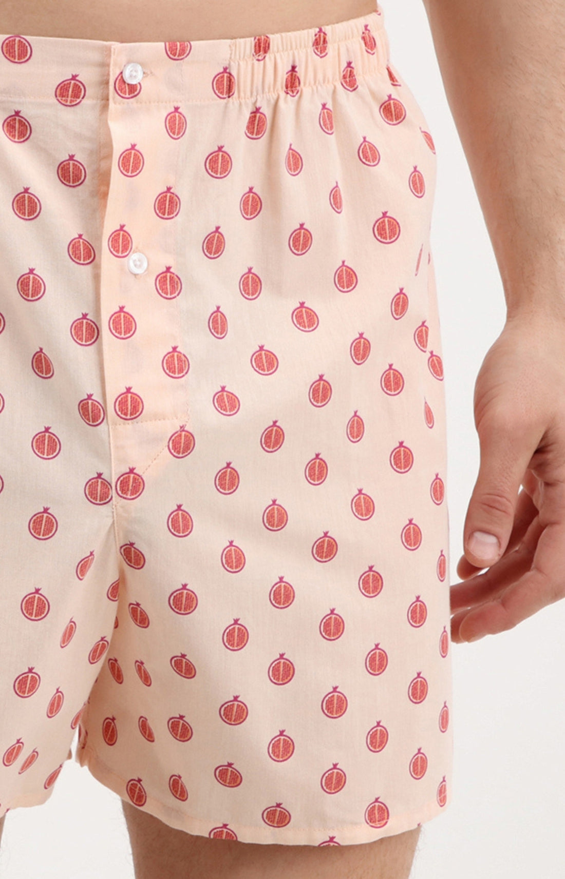 Caleçon homme fruit grenade rose 2