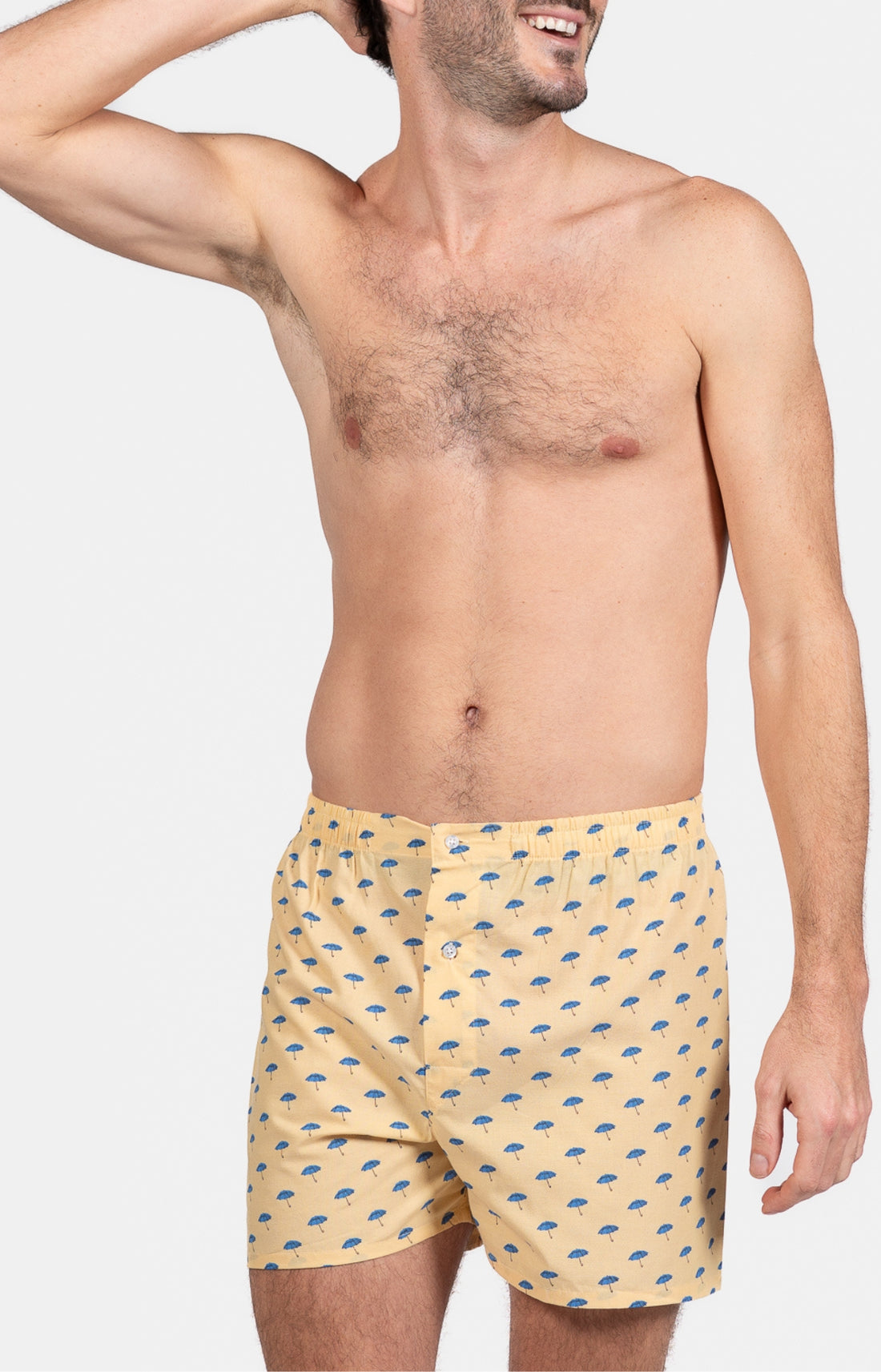 Caleçon classique Homme Parapluie Jaune 1