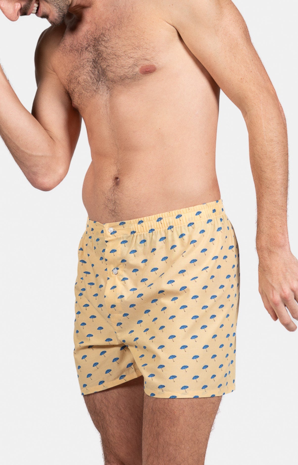 Caleçon classique Homme Parapluie Jaune 4