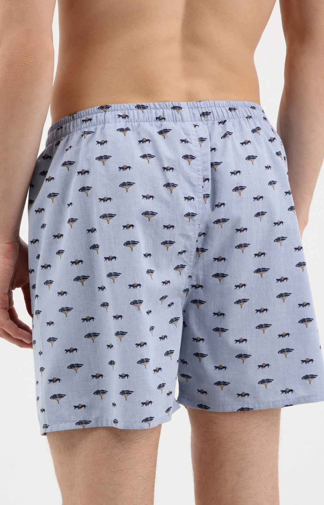 Caleçon homme safari bleu 3